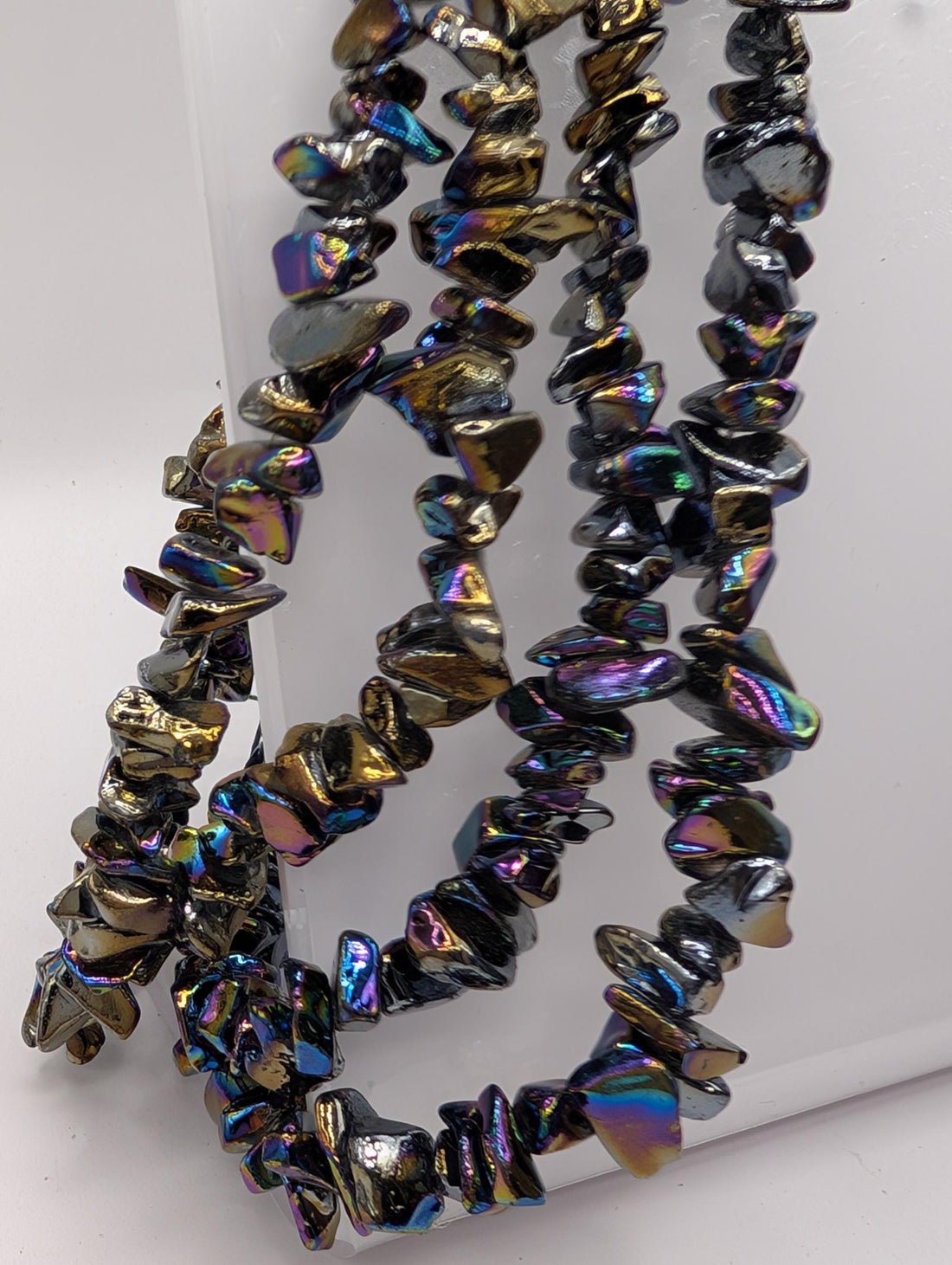 36" Strands Glass Fire Polished Chip Beads For Jewelry Making and Crafts