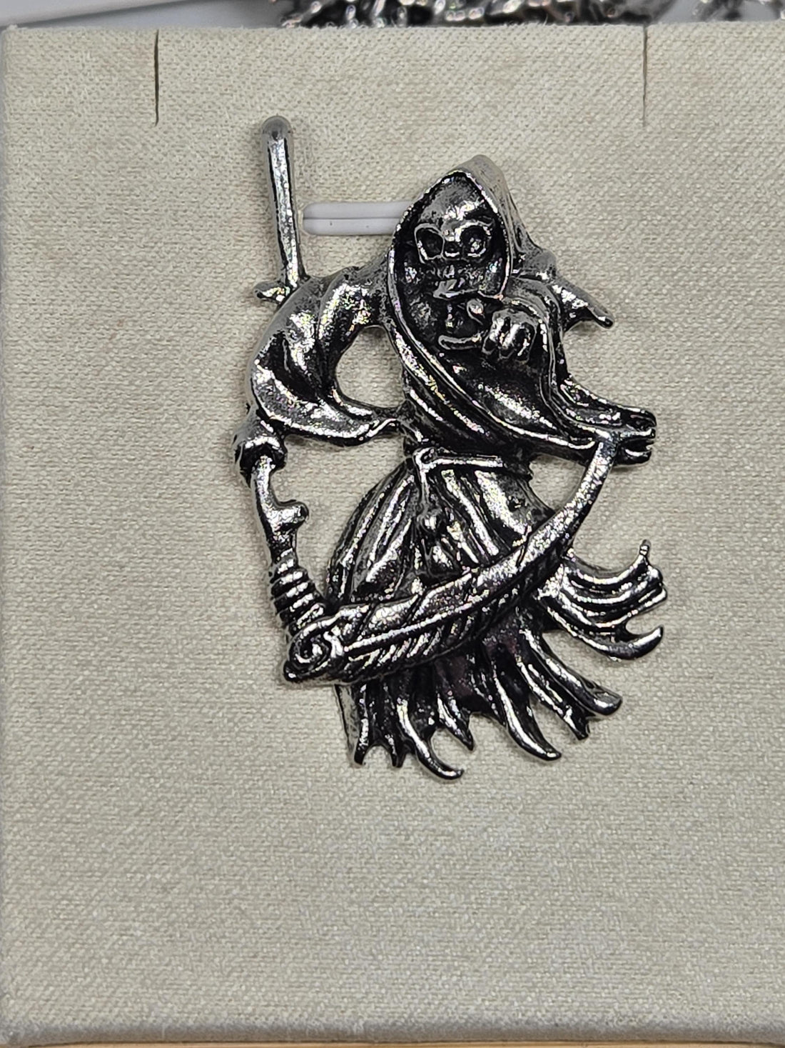Gothic Skull Pendant Charm, Silver Tone (Ornate Dark Design) | Beads for Jewelry Making | DIY Bracelet Earring Supply