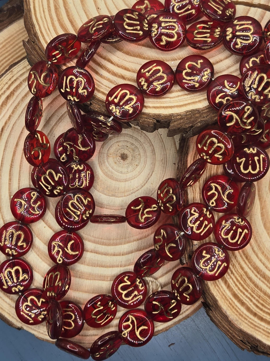 Vintage Czech Glass Coin Style (8mm, 24" Strand)