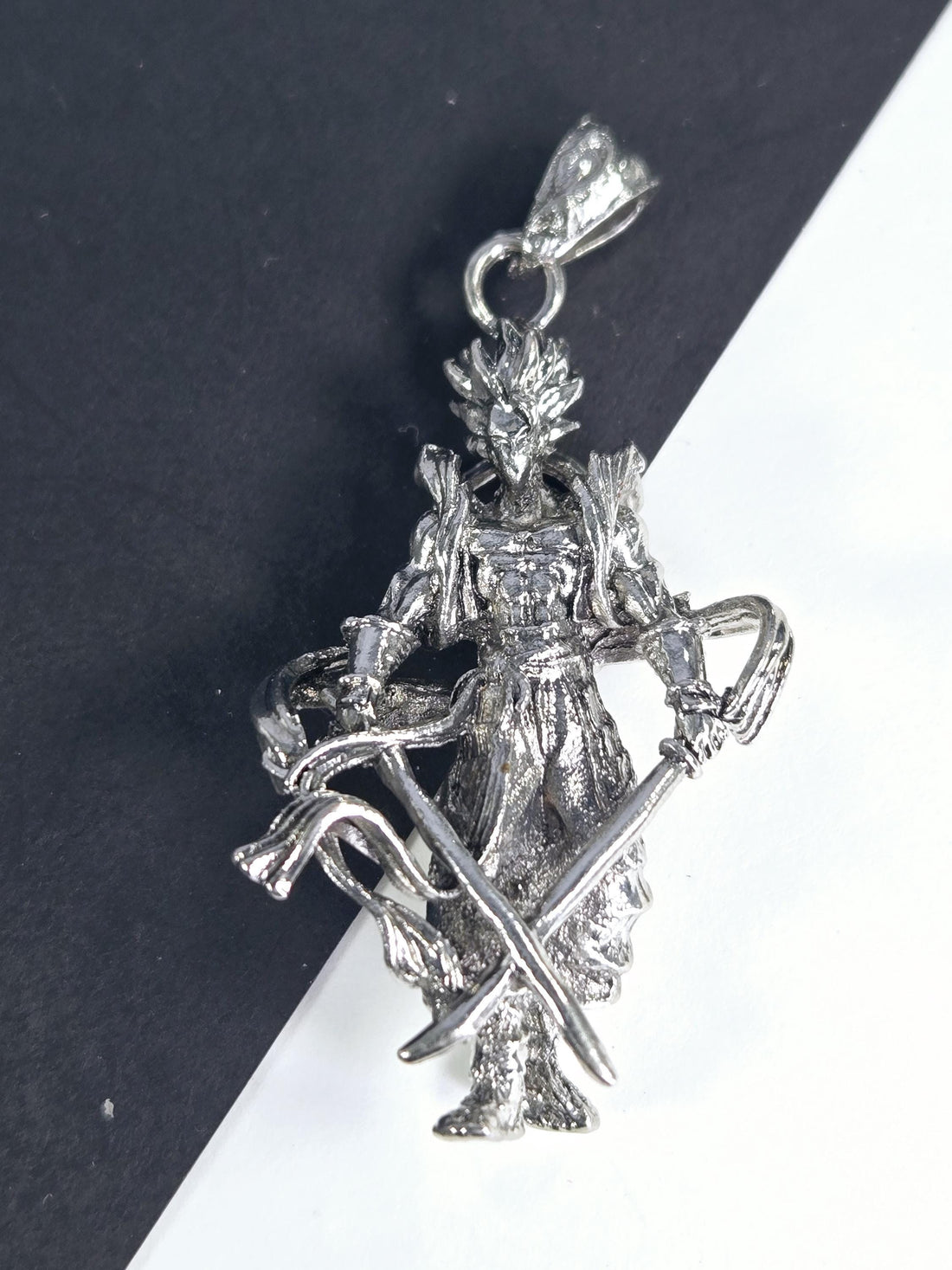 Anime Fantasy Pendant: Silver Plated Cosmic Charm | Beads for Jewelry Making | DIY Bracelet Earring Supply