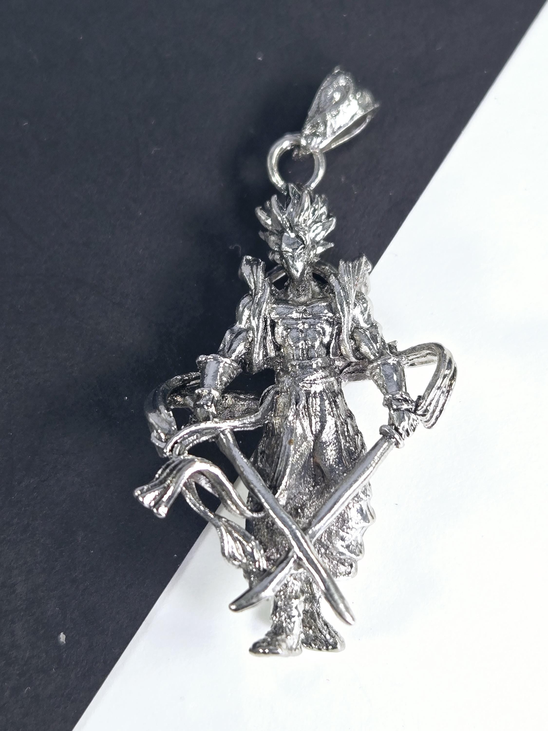 Anime Fantasy Pendant: Silver Plated Cosmic Charm | Beads for Jewelry Making | DIY Bracelet Earring Supply