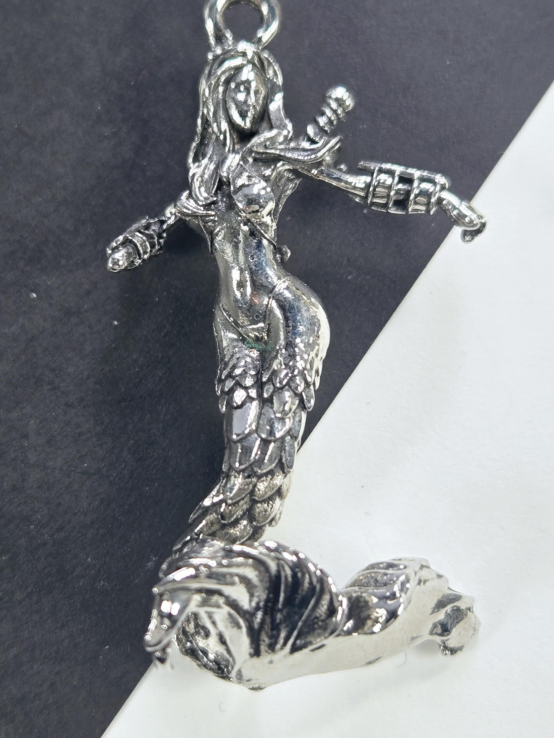 Fantasy Goddess Pendant Charm, Silver Plated | DIY Cosplay Jewelry | Lightweight