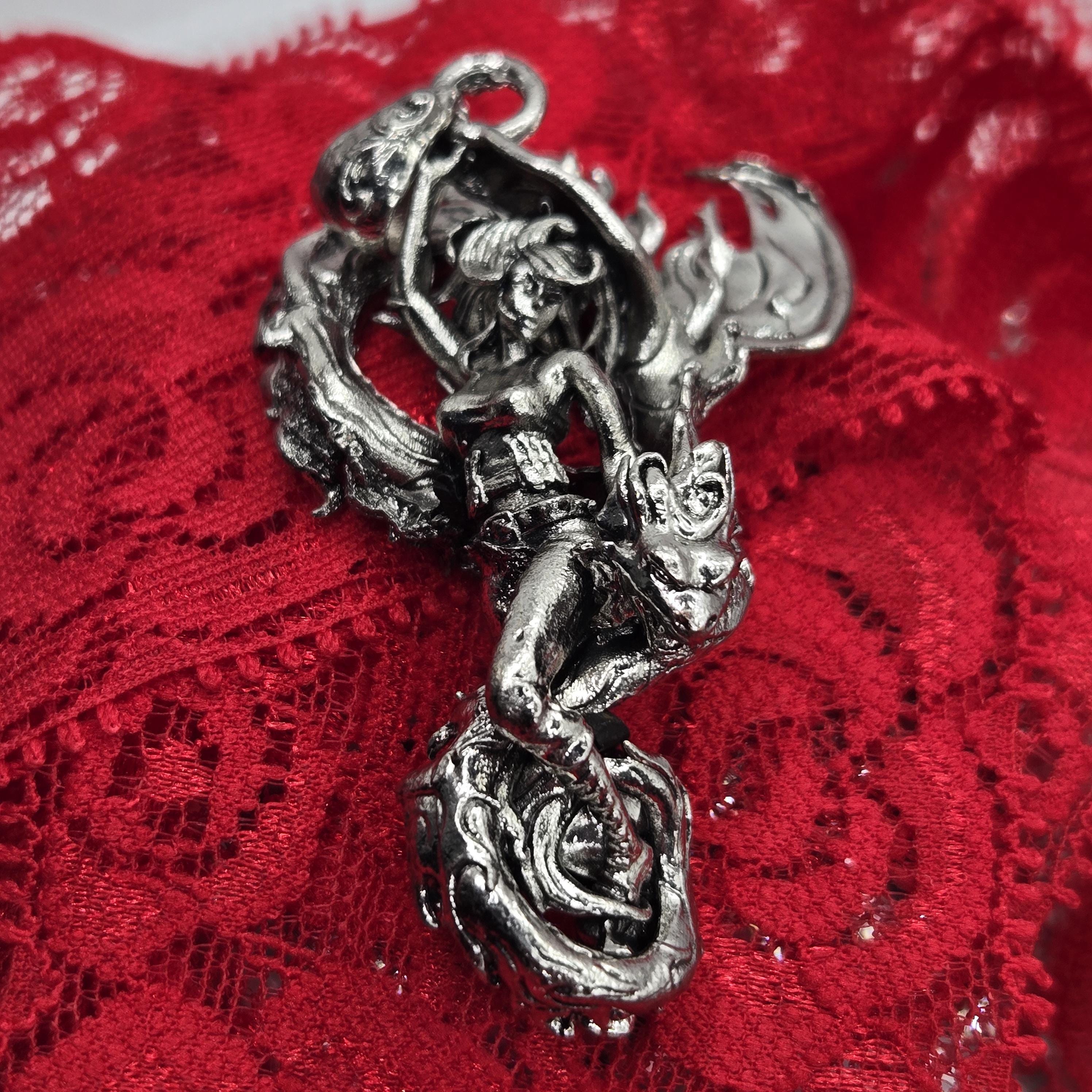 Sci-Fi Fantasy Character Silver Plated Goddess of Fire Charm (DIY Jewelry) | Beads for Jewelry Making | DIY Bracelet Earring Supply