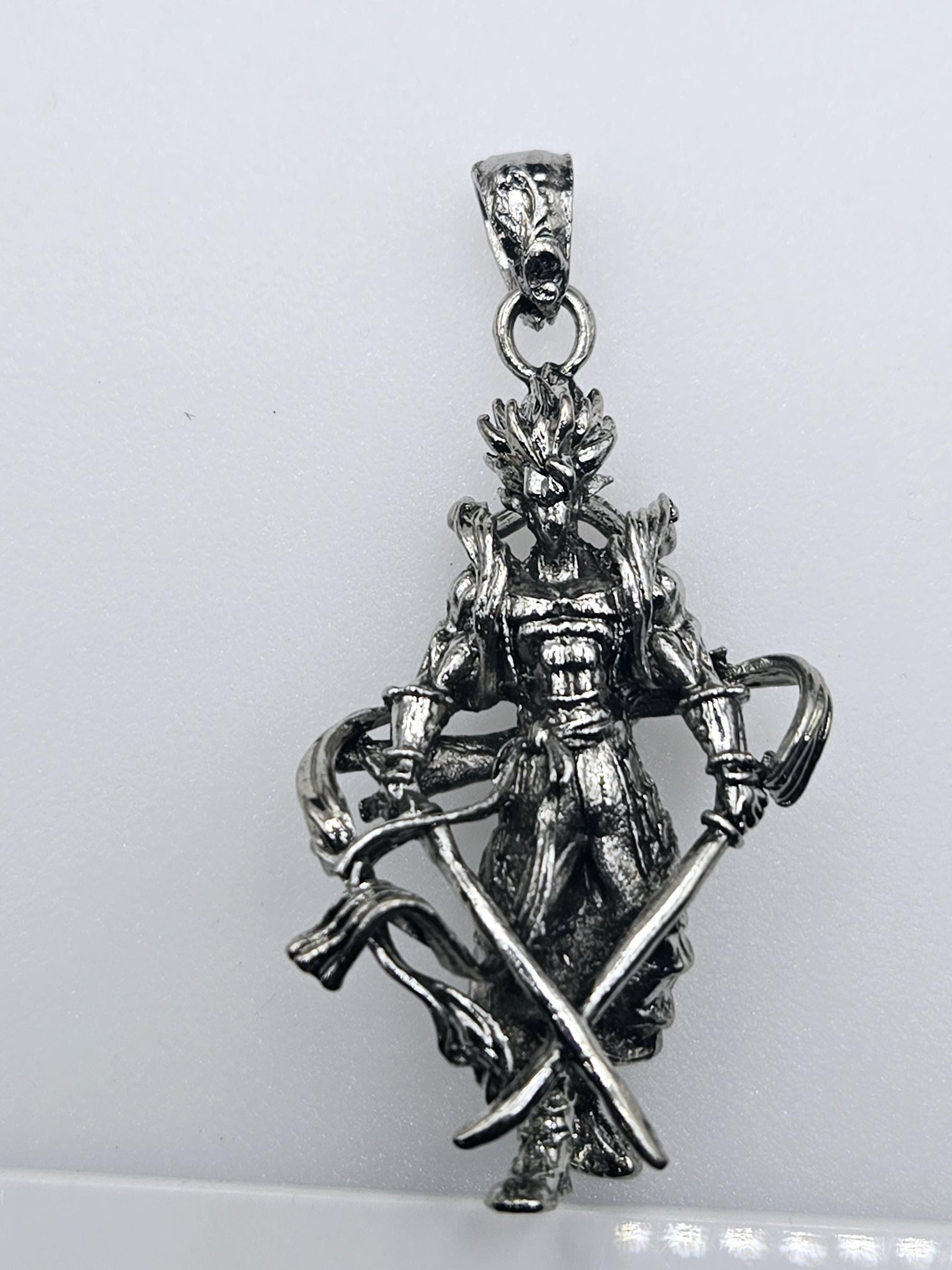 Anime Fantasy Pendant: Silver Plated Cosmic Charm | Beads for Jewelry Making | DIY Bracelet Earring Supply