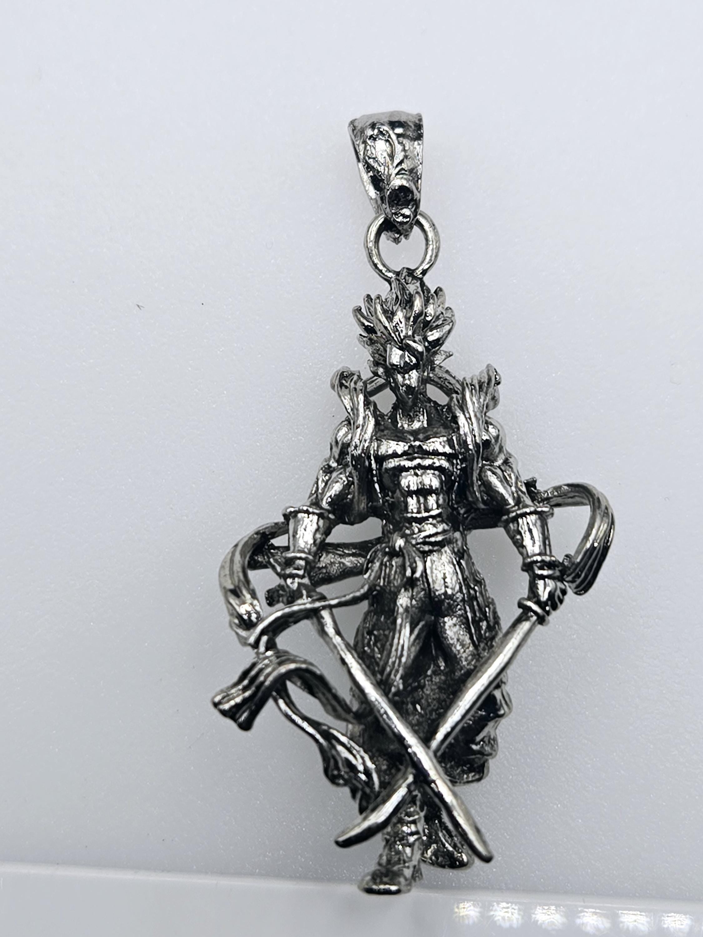 Anime Fantasy Pendant: Silver Plated Cosmic Charm | Beads for Jewelry Making | DIY Bracelet Earring Supply