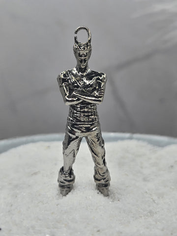 Silver Plated Fantasy Pendant - Gothic Baroque Design for Crafting | Beads for Jewelry Making | DIY Bracelet Earring Supply