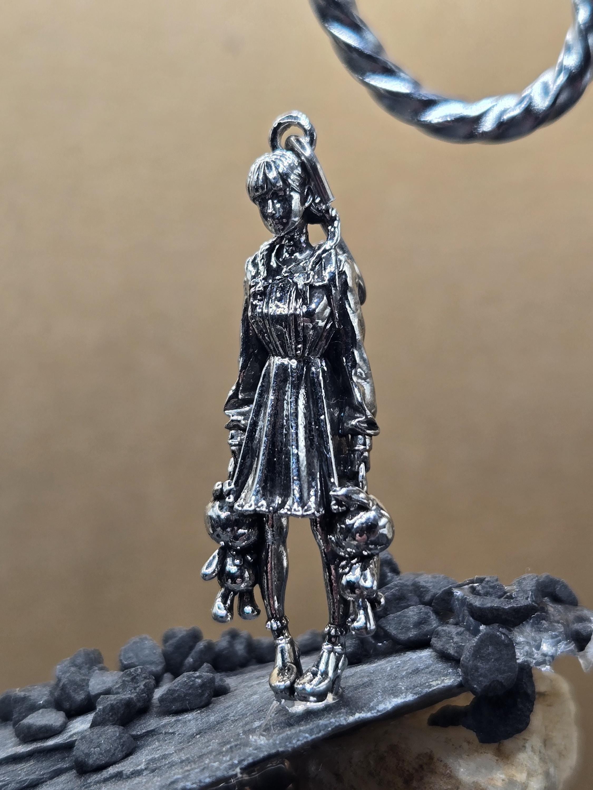 Gothic Skull Pendant: Grim Reaper Design, Silver Plated Charm | Beads for Jewelry Making | DIY Bracelet Earring Supply