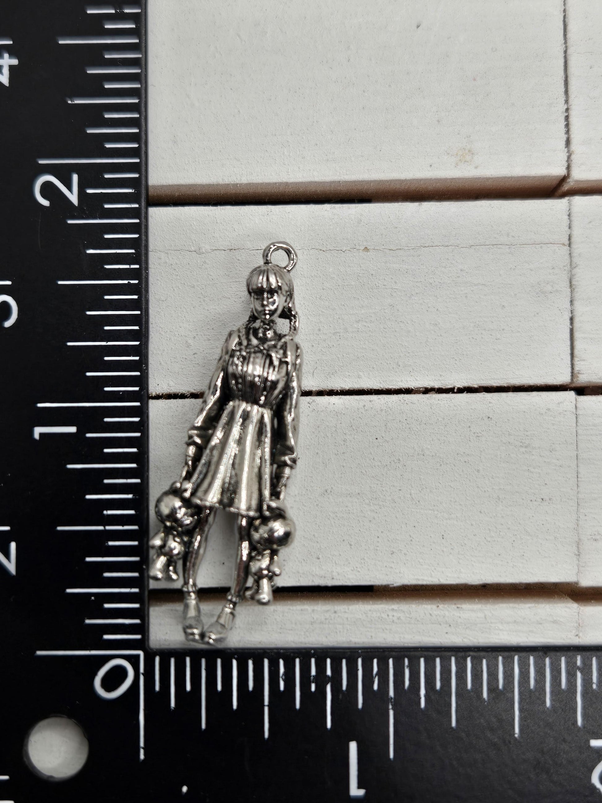 Gothic Skull Pendant: Grim Reaper Design, Silver Plated Charm | Beads for Jewelry Making | DIY Bracelet Earring Supply