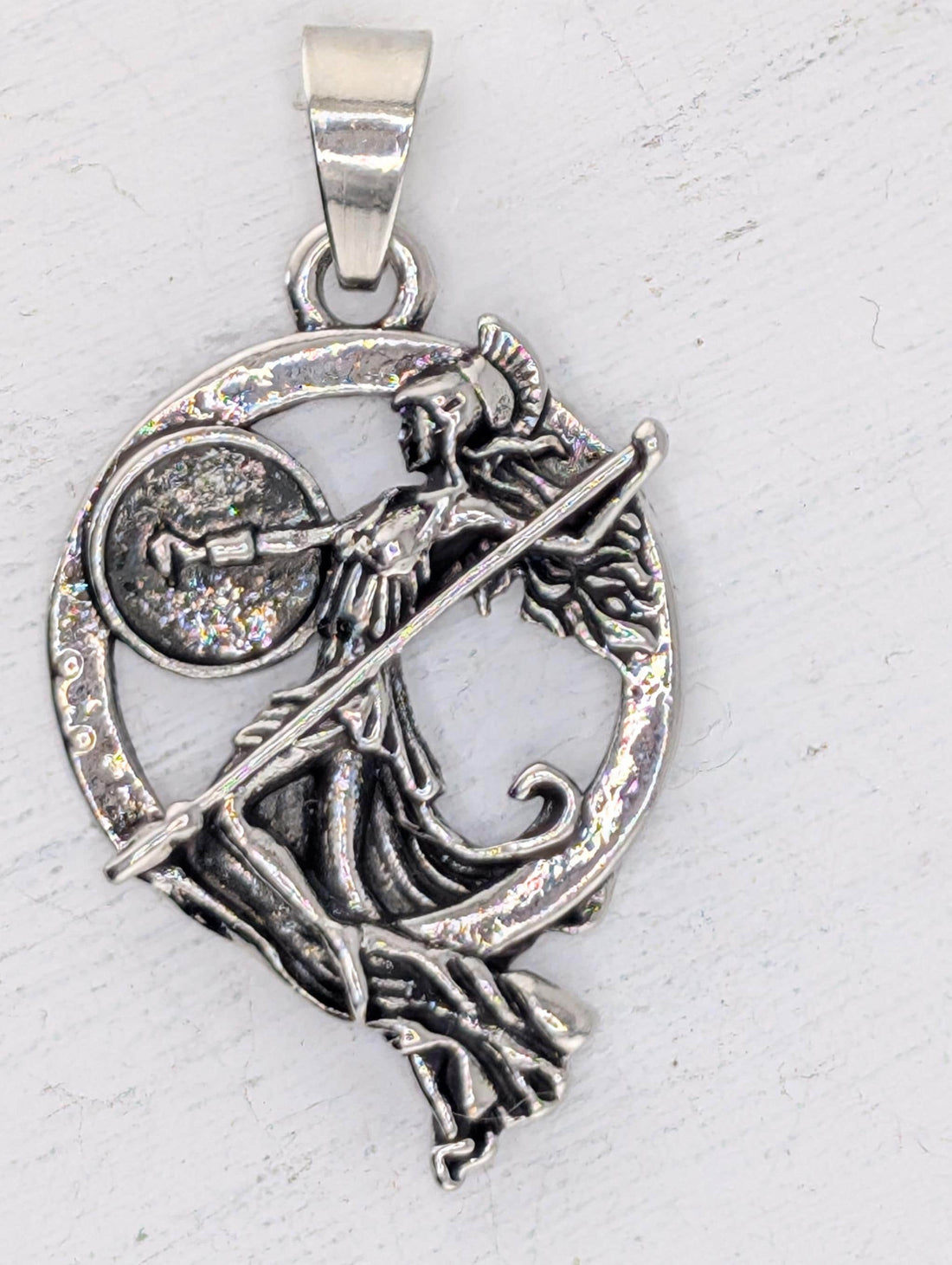 Pendant Charm: Knight Archer Design - Silver Plated Metal | Beads for Jewelry Making | DIY Bracelet Earring Supply