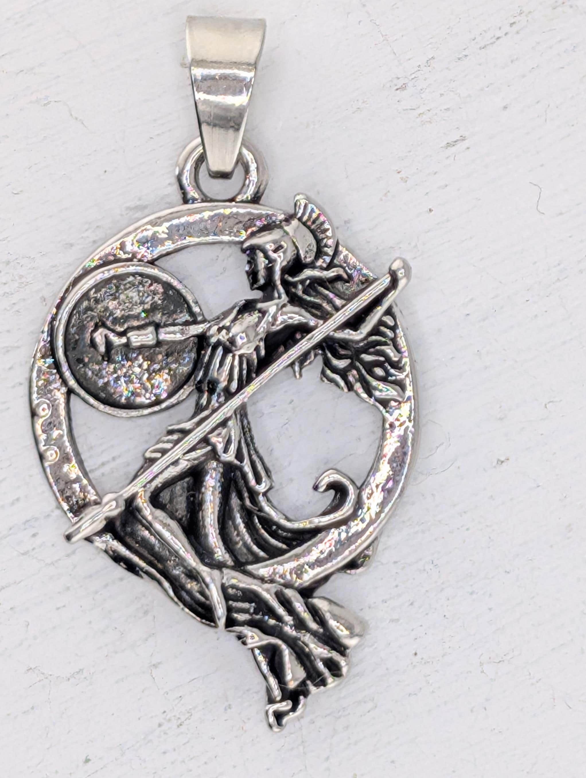 Pendant Charm: Knight Archer Design - Silver Plated Metal | Beads for Jewelry Making | DIY Bracelet Earring Supply