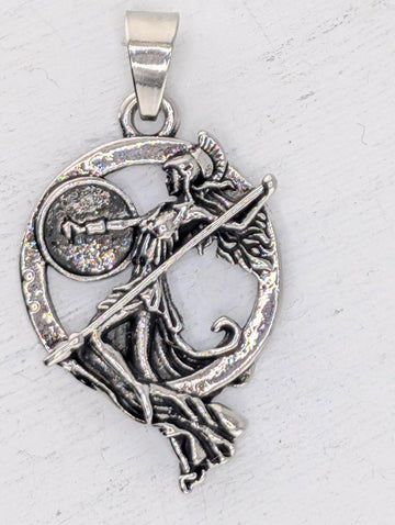 Pendant Charm: Knight Archer Design - Silver Plated Metal | Beads for Jewelry Making | DIY Bracelet Earring Supply
