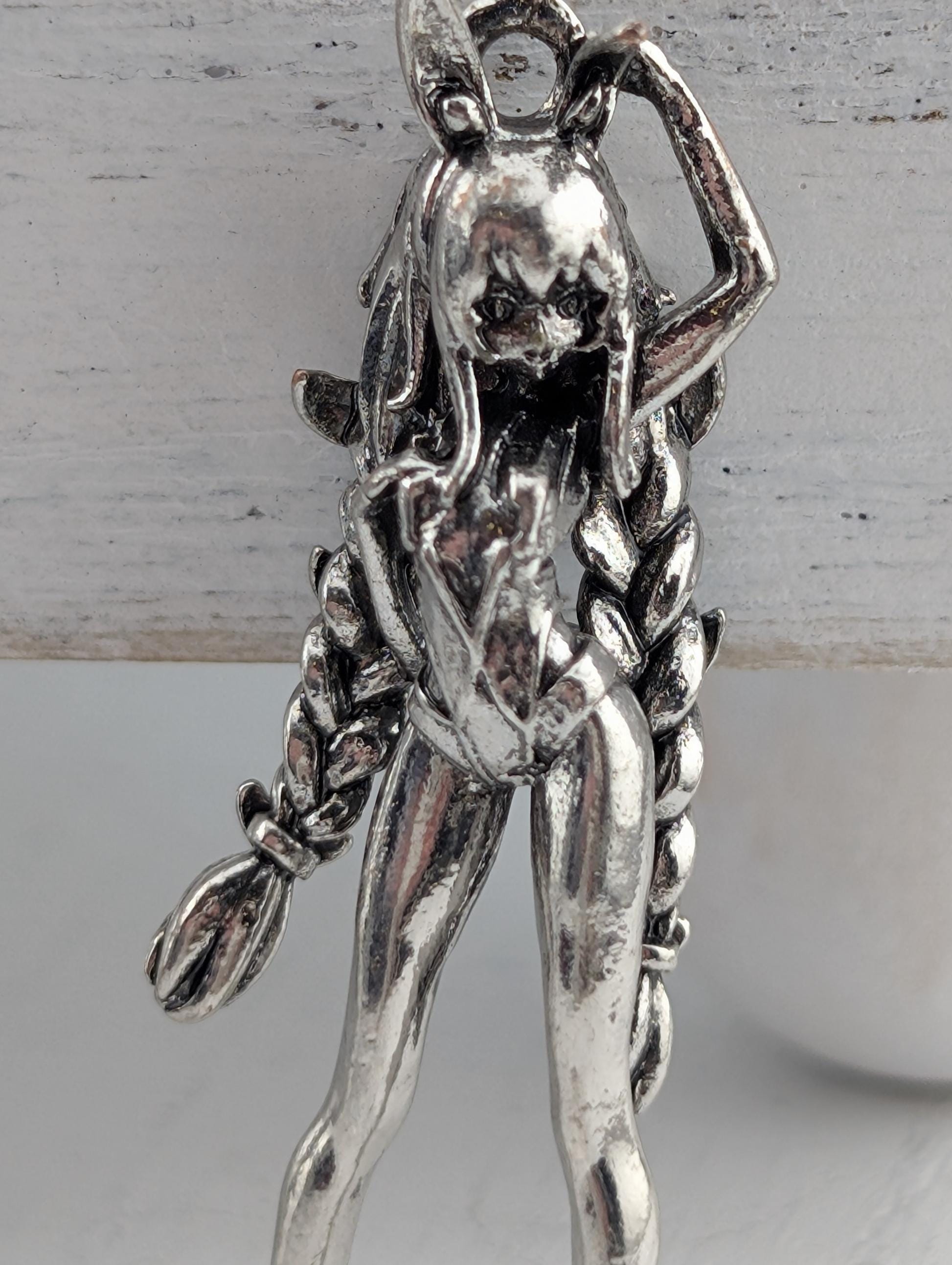 Dance Lover Pendant, Silver Plated Zinc (Angel Design, Car Charm) | Beads for Jewelry Making | DIY Bracelet Earring Supply