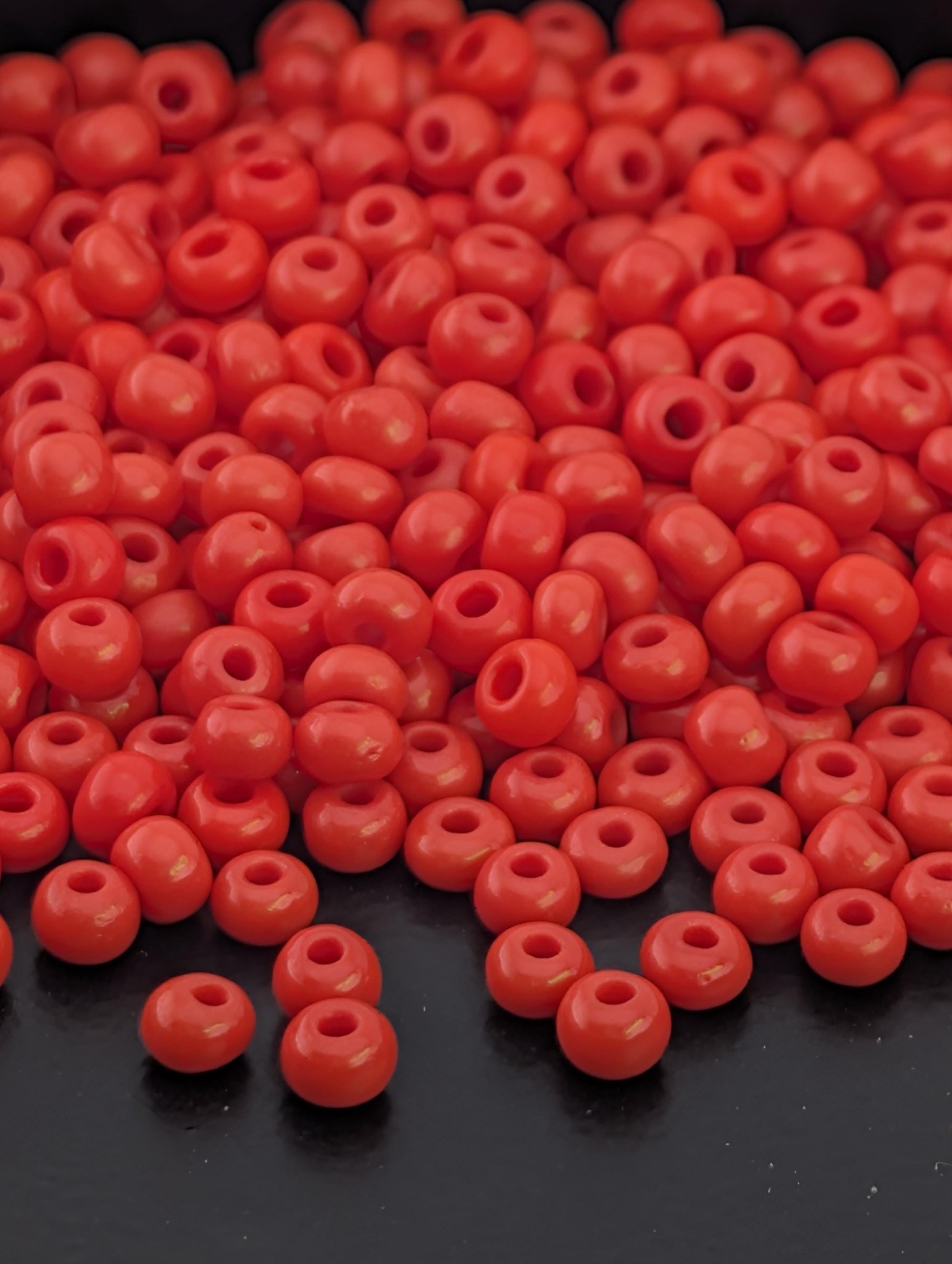 Opaque Light Red | Preciosa Ornela Seed Beads | Size 8/0 | 15g Pkg ~630 pcs