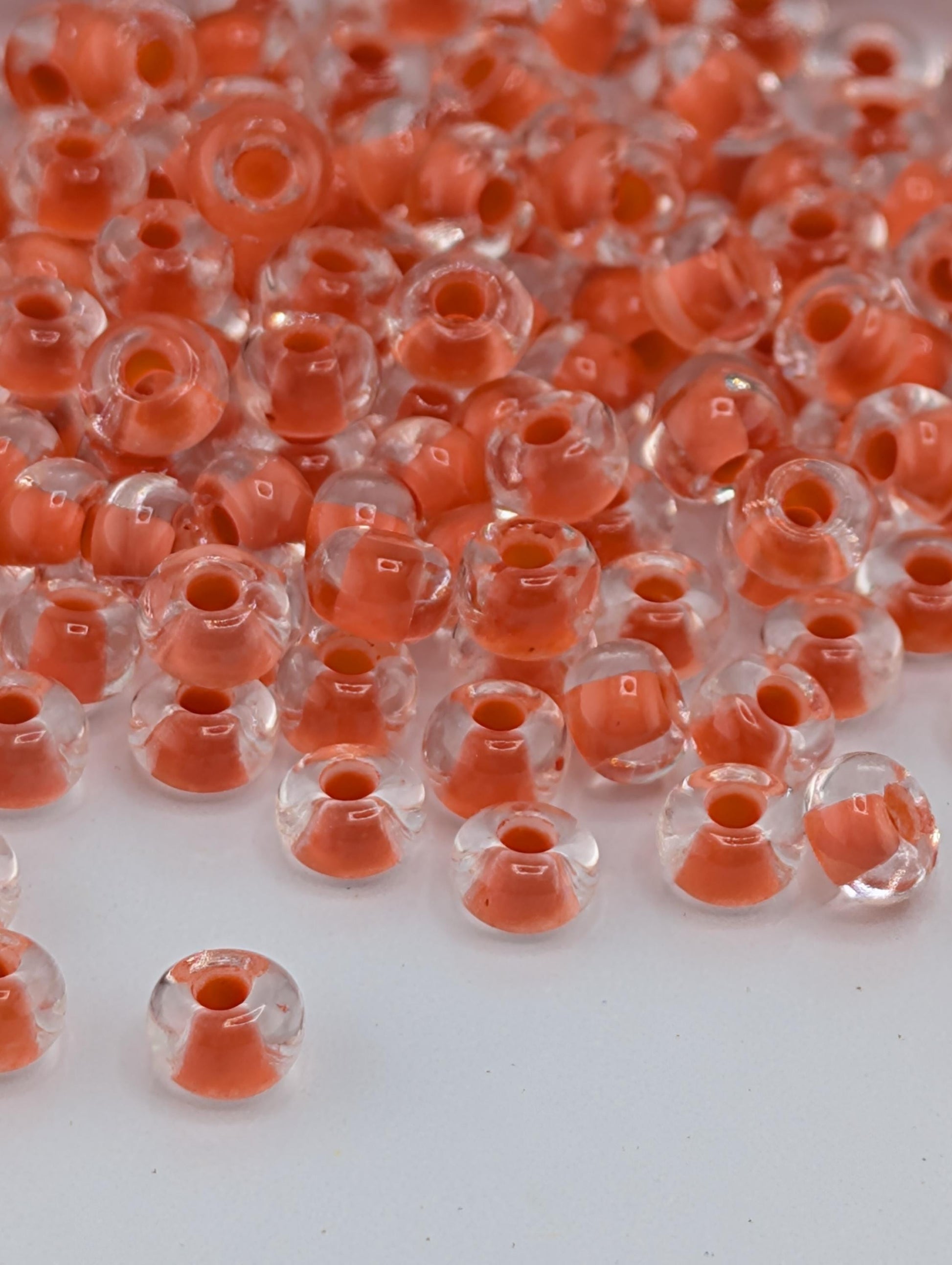 Preciosa-Ornela Glass Seed Beads: Terra-Intensive Lined - Size 6/0, 8 - 20g Tubes