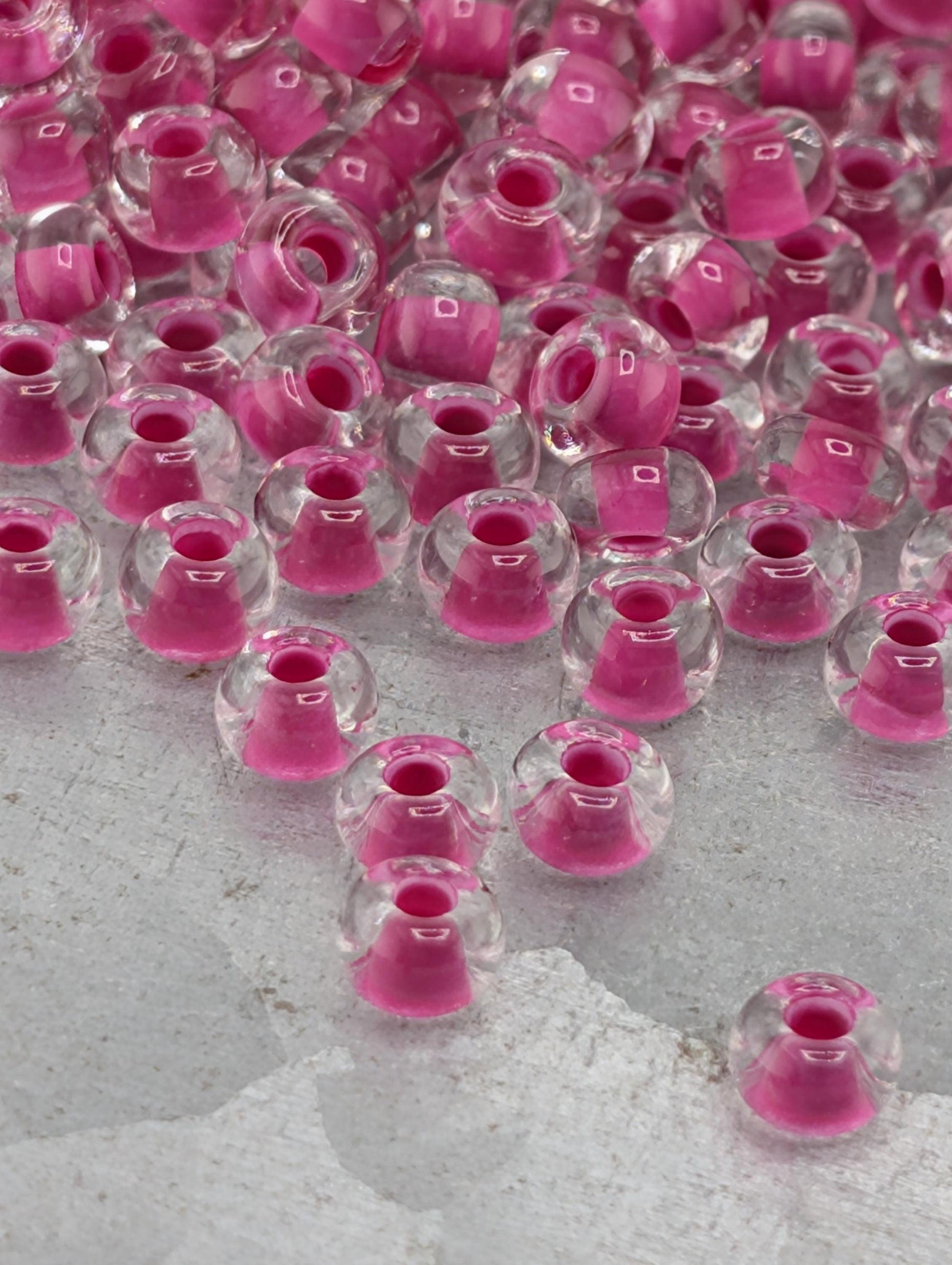 Preciosa-Ornela Glass Seed Beads: Terra-Intensive Lined - Size 6/0, 8 - 20g Tubes