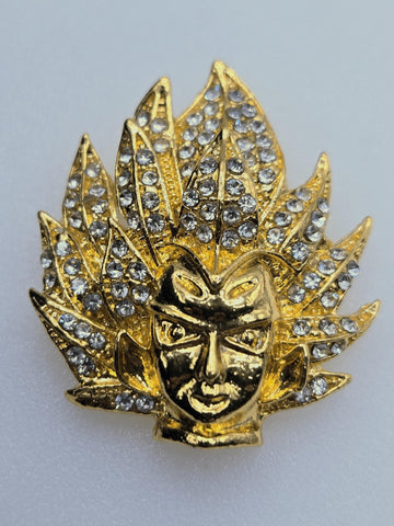 Anime Sci-Fi Pendant - Gold Plated Lightweight Charm | Beads for Jewelry Making | DIY Bracelet Earring Supply
