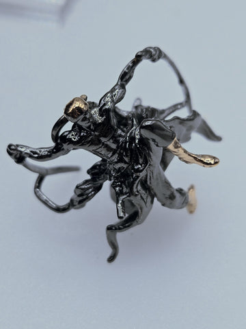 Anime Sci-Fi Pendant: Silver Tiny Fantasy Charm - Layering Jewelry | Beads for Jewelry Making | DIY Bracelet Earring Supply