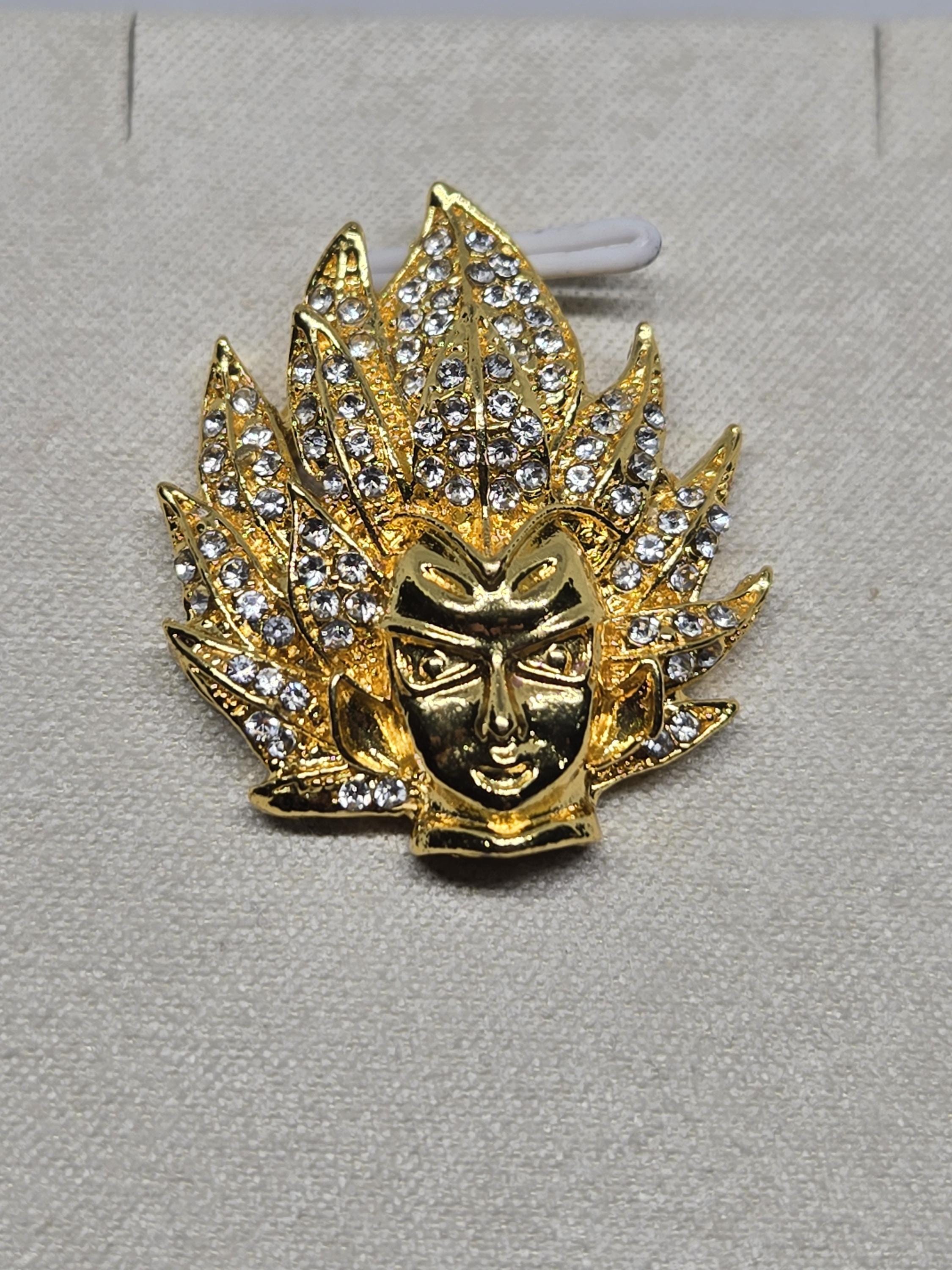 Anime Sci-Fi Pendant - Gold Plated Lightweight Charm | Beads for Jewelry Making | DIY Bracelet Earring Supply