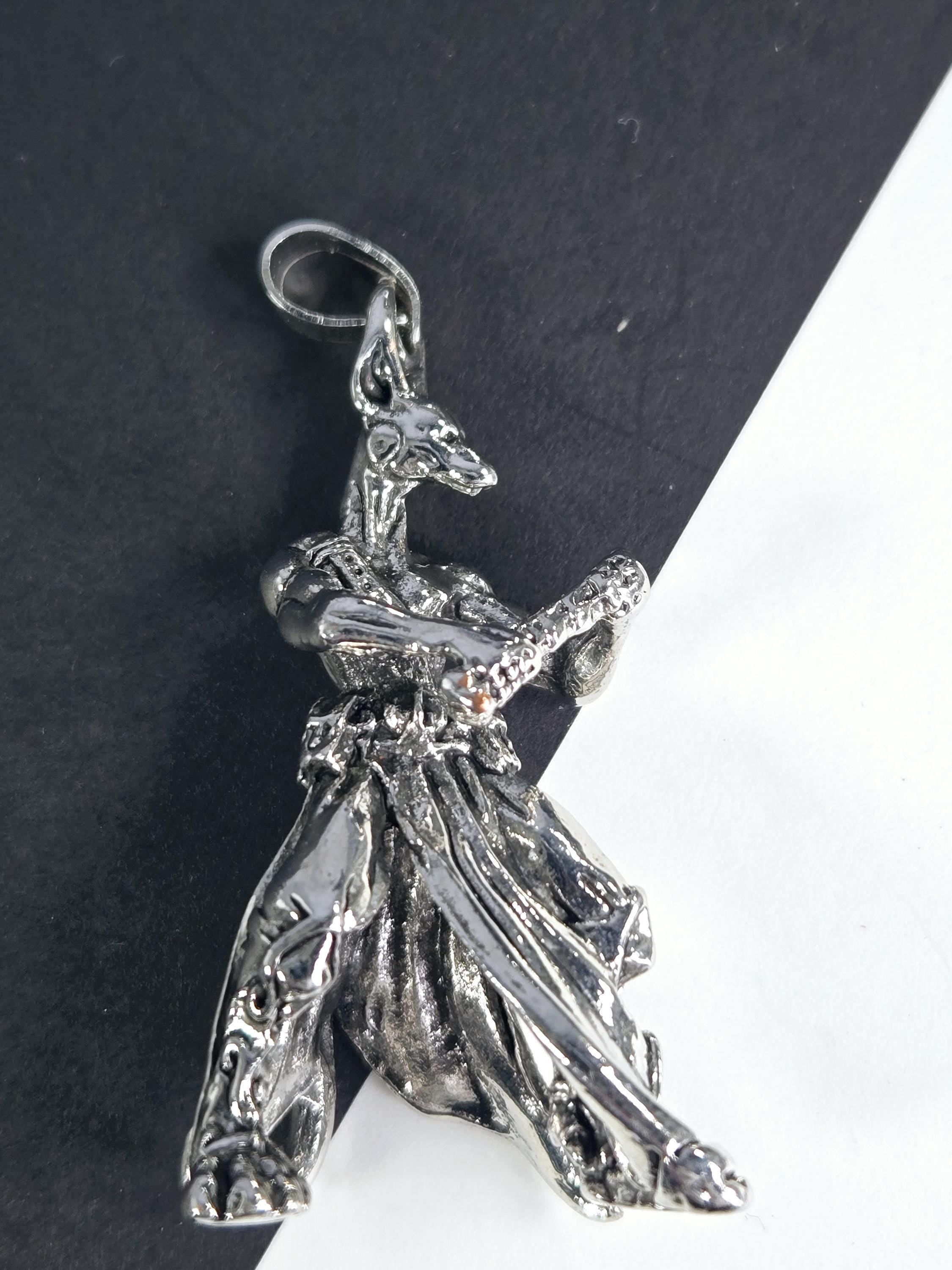 Anime Charm Pendant: Silver Plated Fantasy Design (No Chain Included) | Beads for Jewelry Making | DIY Bracelet Earring Supply