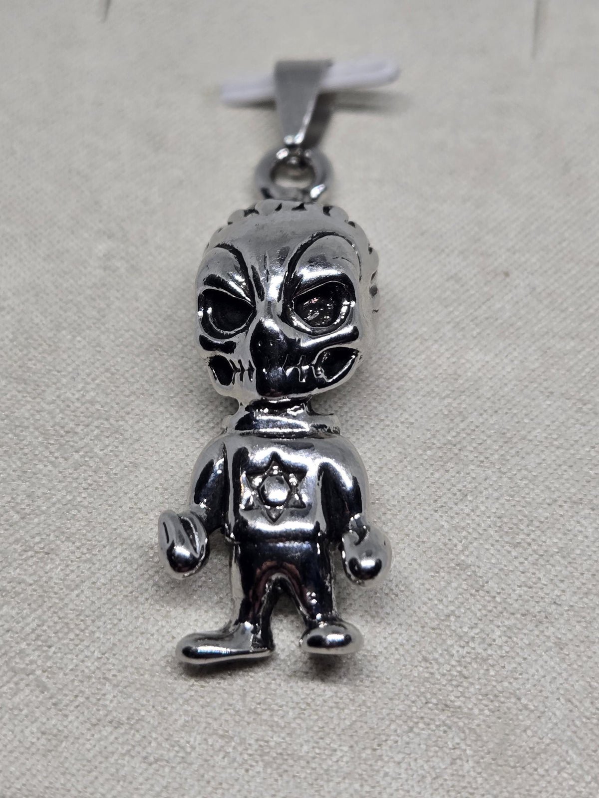 Fallen Angel Pendant: Silver Plated Anime Charm | Lightweight, DIY Jewelry Making