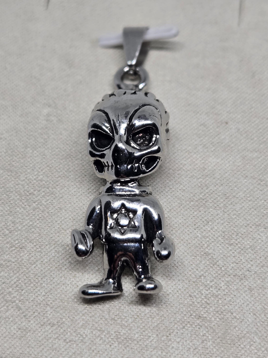 Fallen Angel Pendant: Silver Plated Anime Sci-Fi - Lightweight Charm | Beads for Jewelry Making | DIY Bracelet Earring Supply