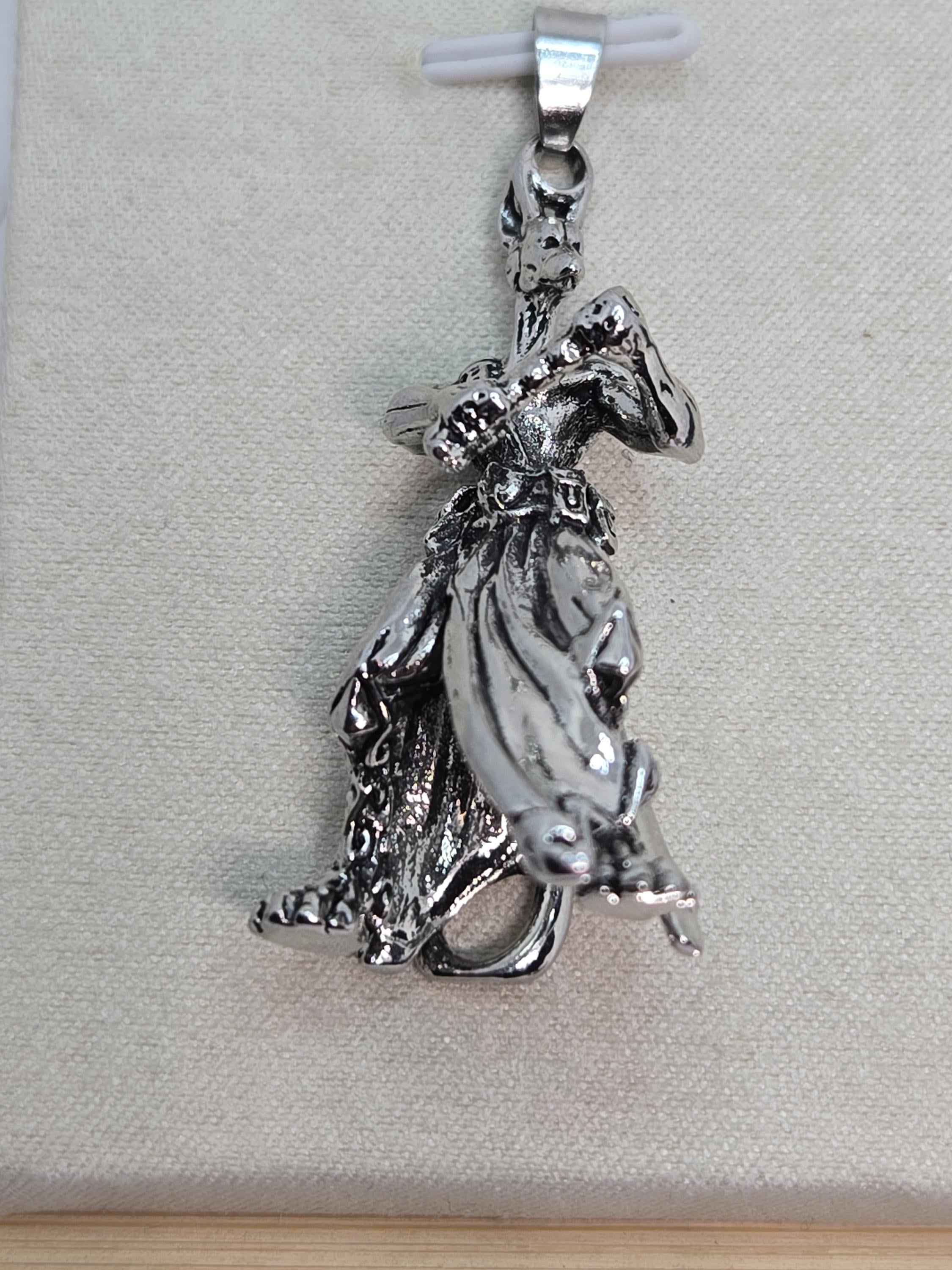 Anime Charm Pendant: Silver Plated Fantasy Design (No Chain Included) | Beads for Jewelry Making | DIY Bracelet Earring Supply