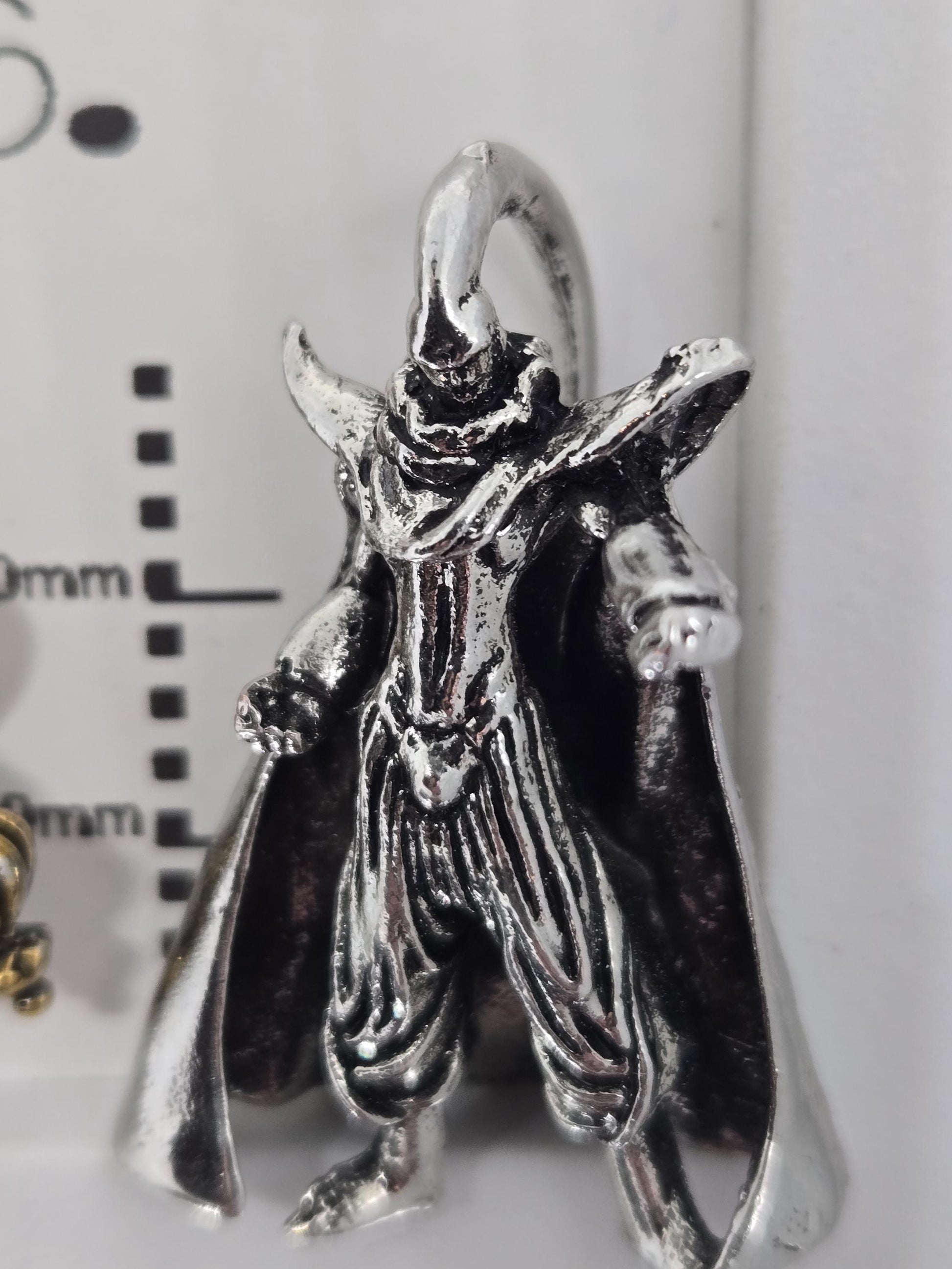 Anime Fantasy Pendant - Silver Plated Angel Charm | Beads for Jewelry Making | DIY Bracelet Earring Supply