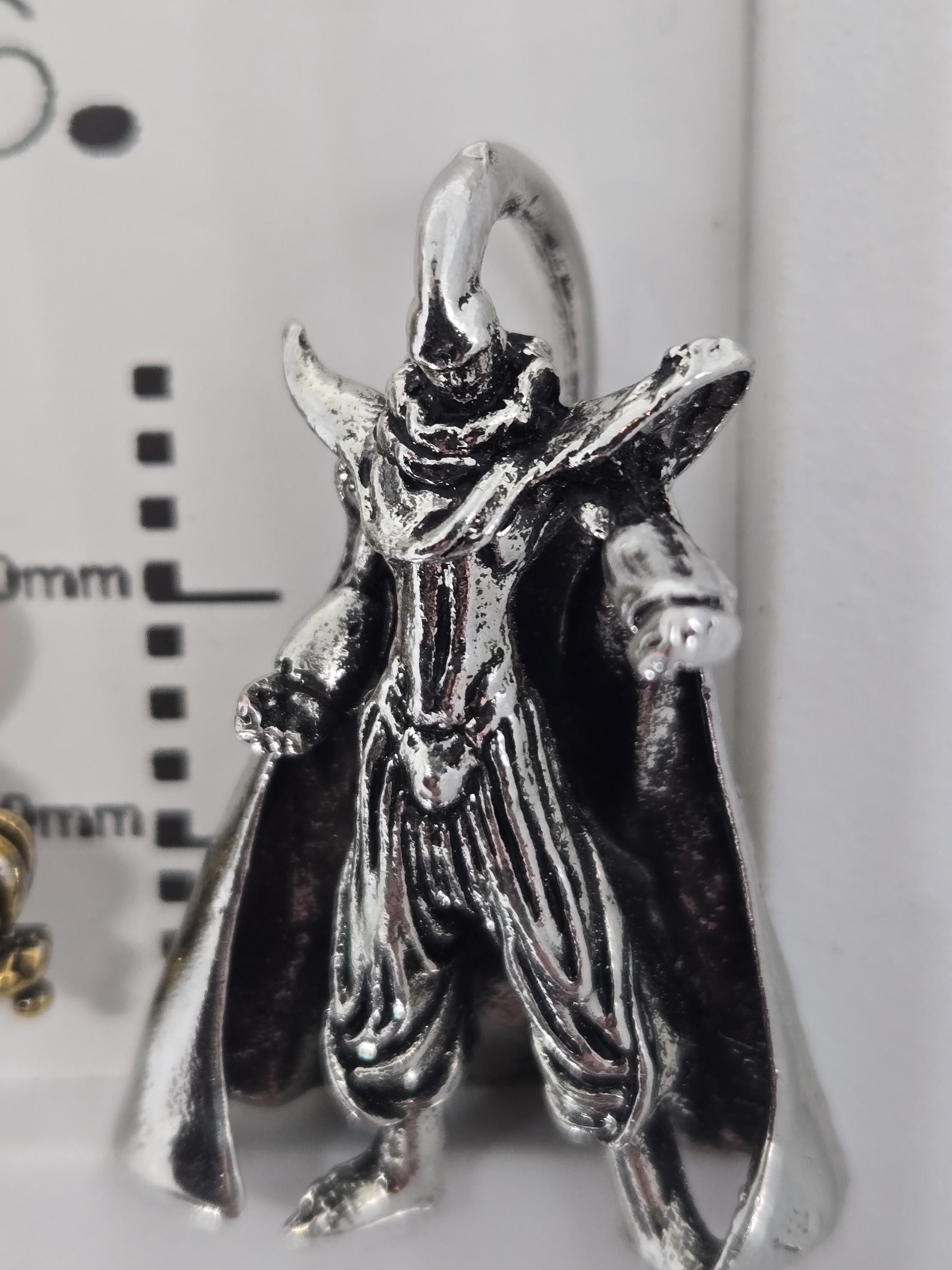 Anime Fantasy Pendant - Silver Plated Angel Charm | Beads for Jewelry Making | DIY Bracelet Earring Supply