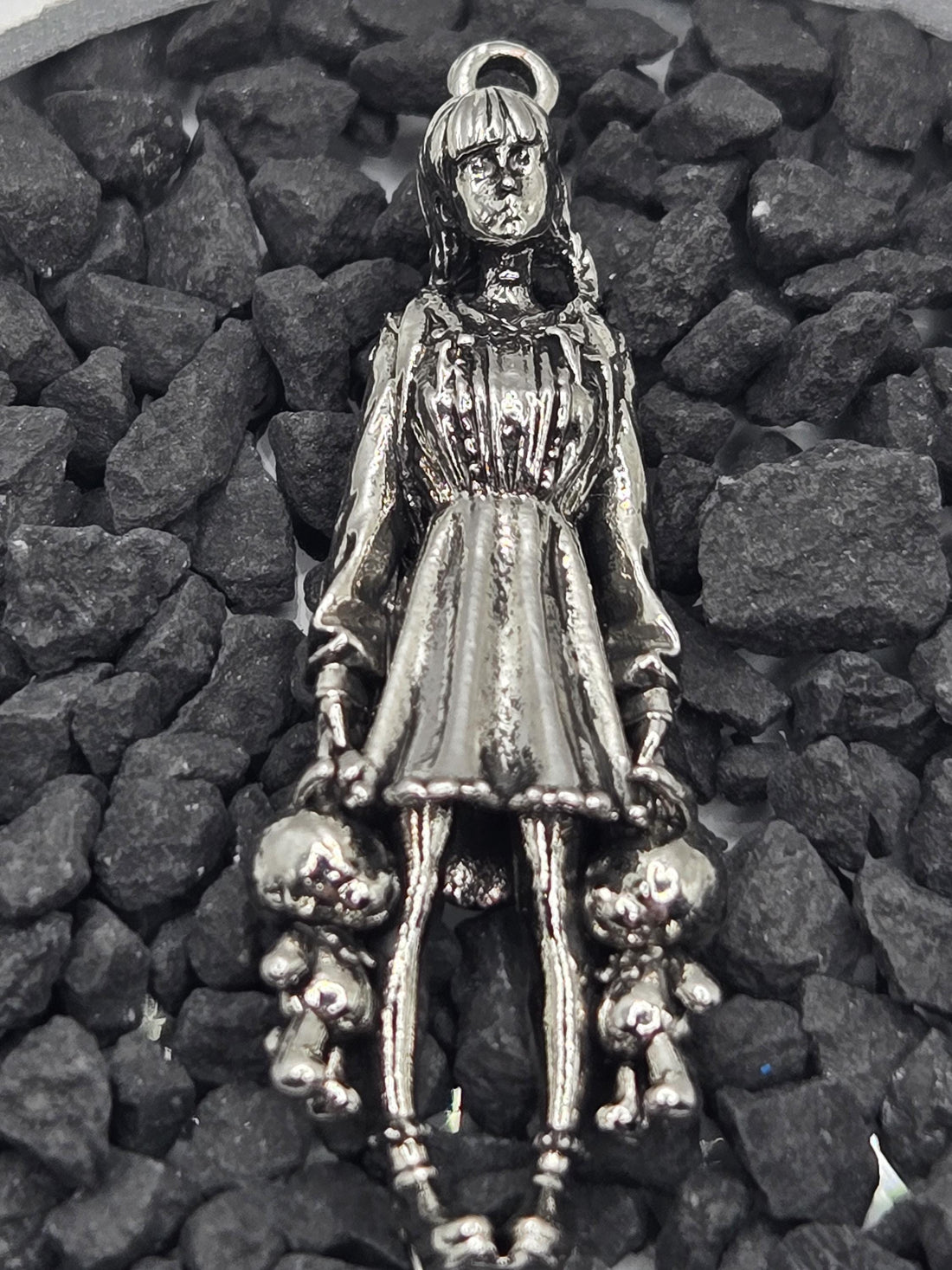 Gothic Skull Pendant: Grim Reaper Design, Silver Plated Charm | Beads for Jewelry Making | DIY Bracelet Earring Supply