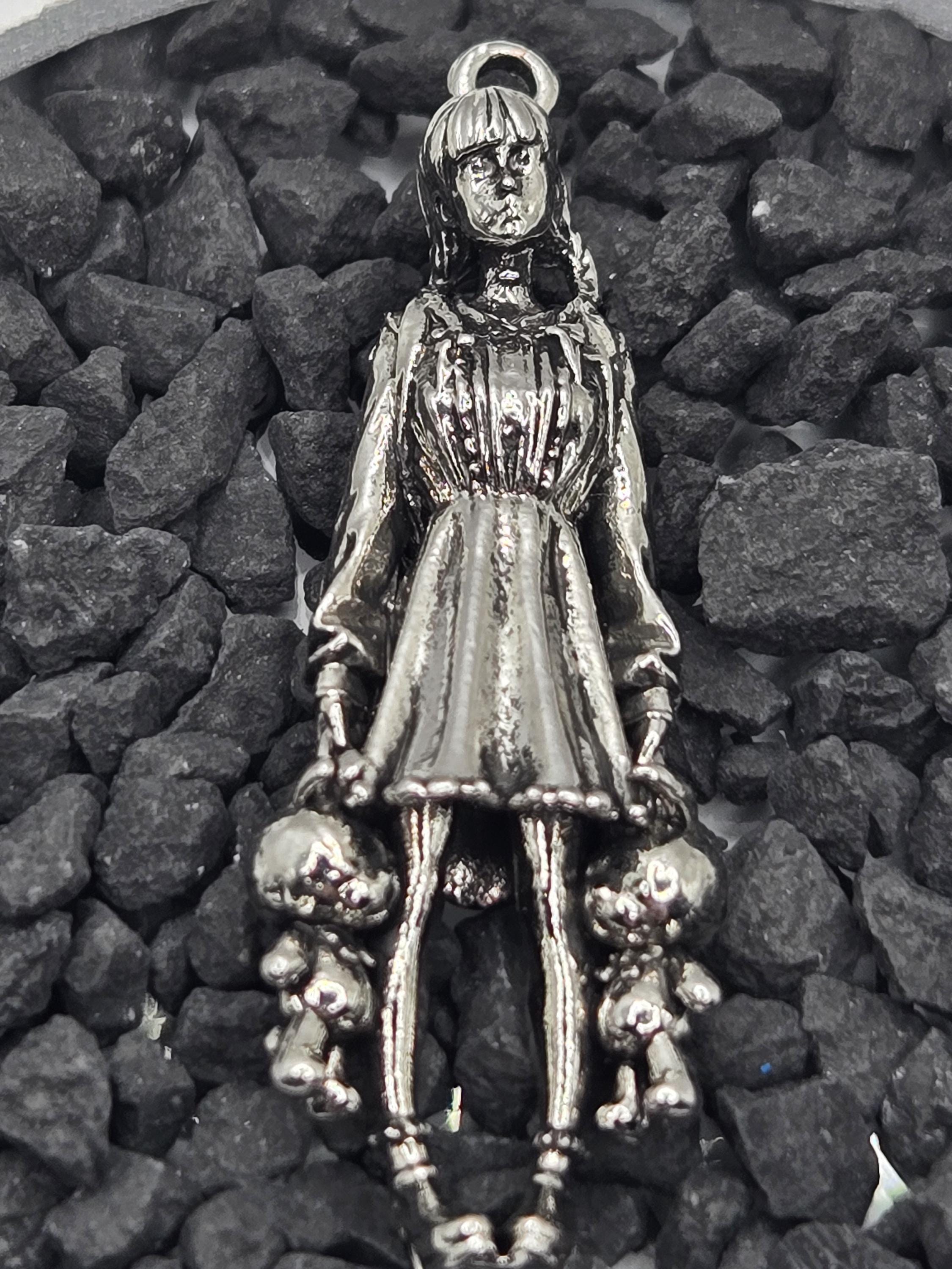 Gothic Skull Pendant: Grim Reaper Design, Silver Plated Charm | Beads for Jewelry Making | DIY Bracelet Earring Supply