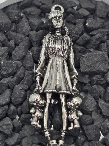 Gothic Skull Pendant: Grim Reaper Design, Silver Plated Charm | Beads for Jewelry Making | DIY Bracelet Earring Supply