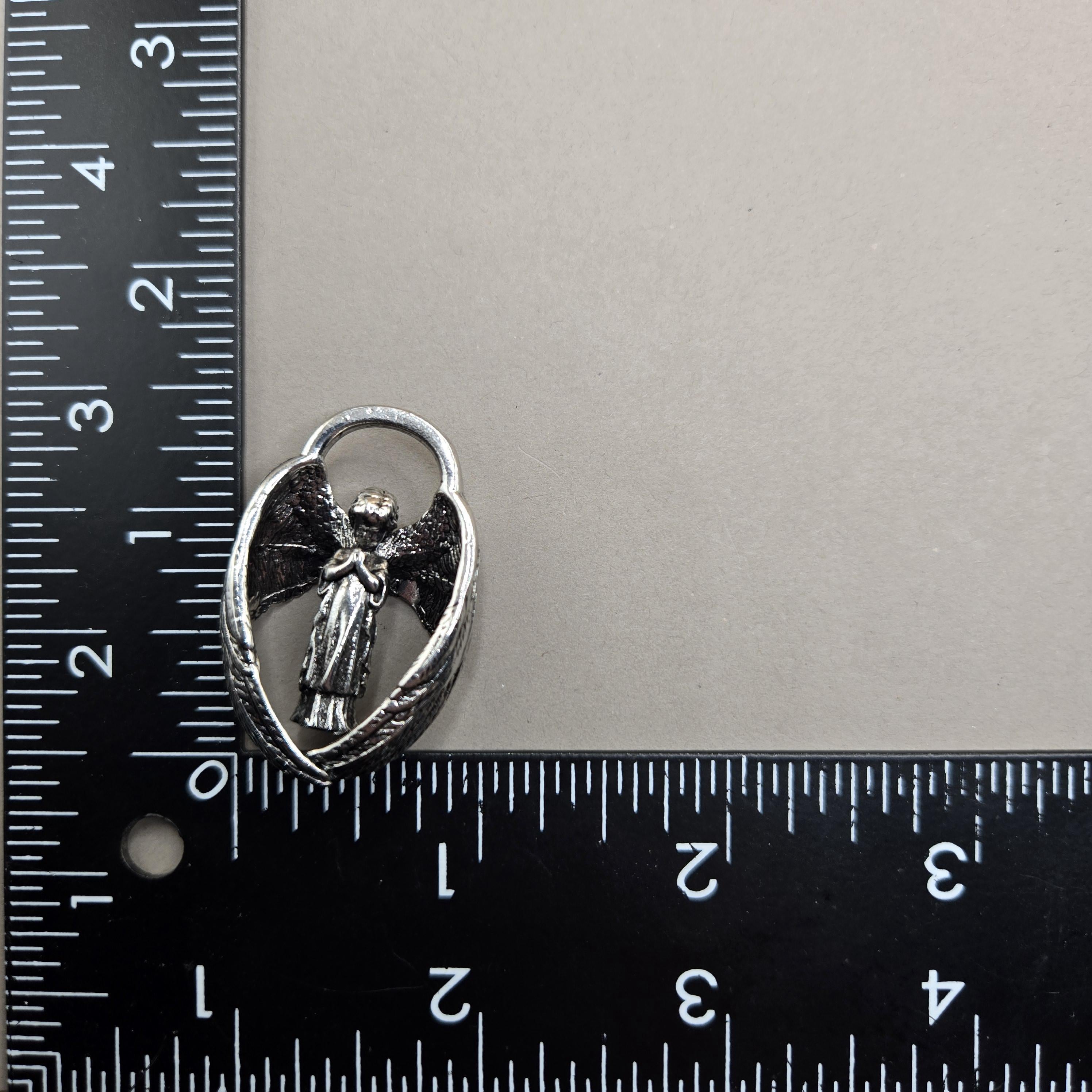 Fallen Angel Charm: Goth Anime Style Silver Plated Pendant | Beads for Jewelry Making | DIY Bracelet Earring Supply