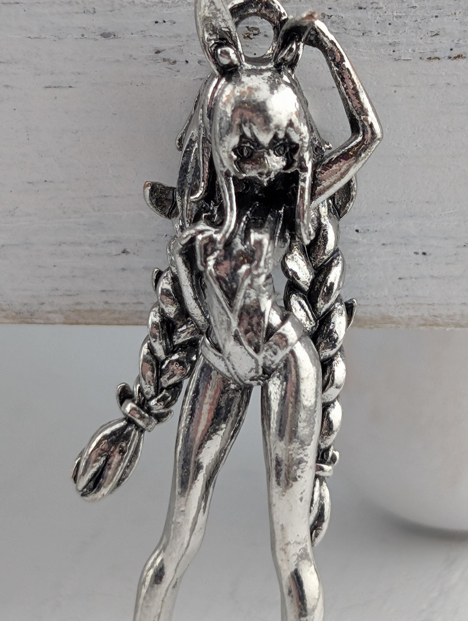 Dance Lover Pendant, Silver Plated Zinc (Angel Design, Car Charm) | Beads for Jewelry Making | DIY Bracelet Earring Supply