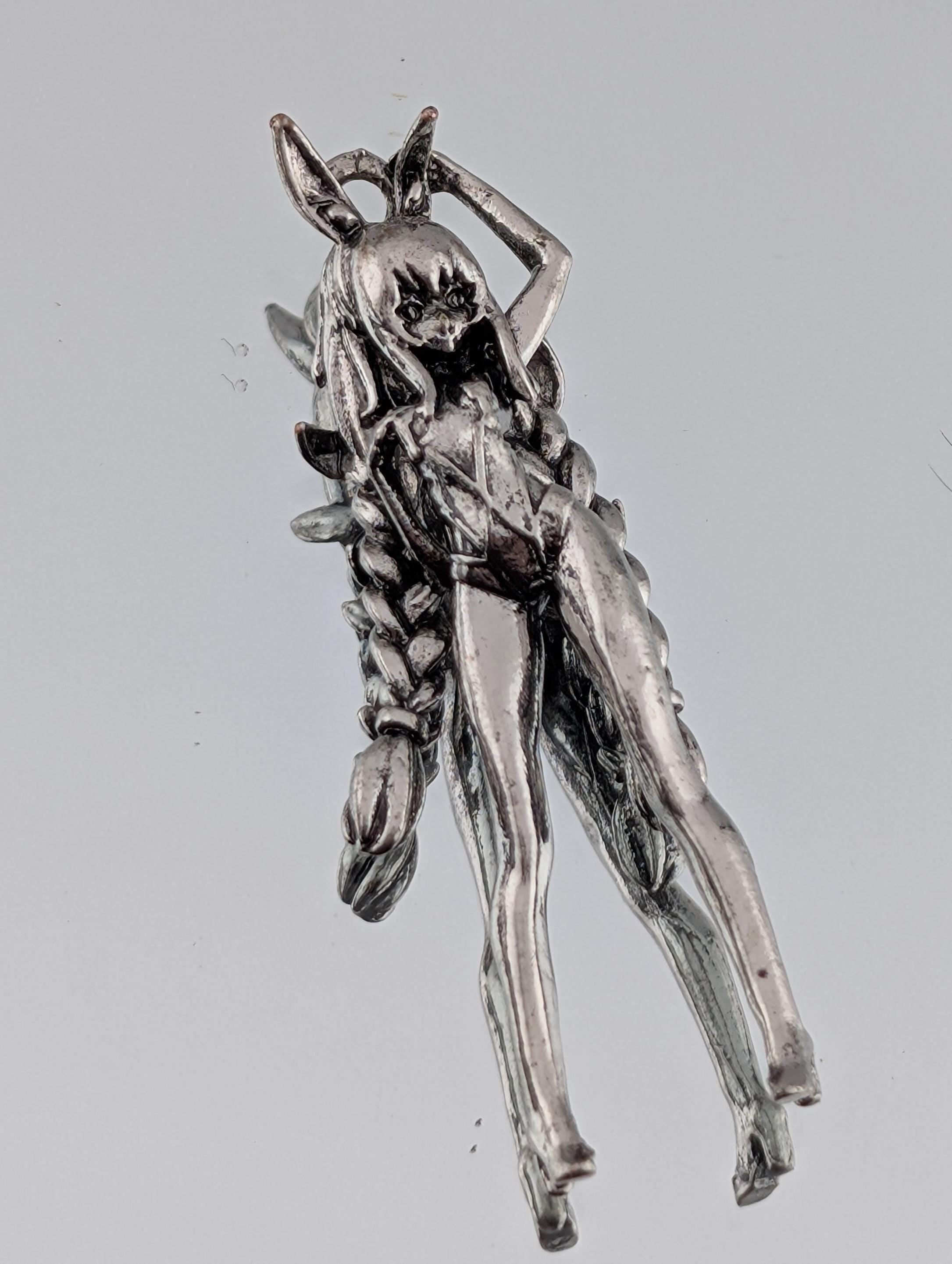Dance Lover Pendant, Silver Plated Zinc (Angel Design, Car Charm) | Beads for Jewelry Making | DIY Bracelet Earring Supply