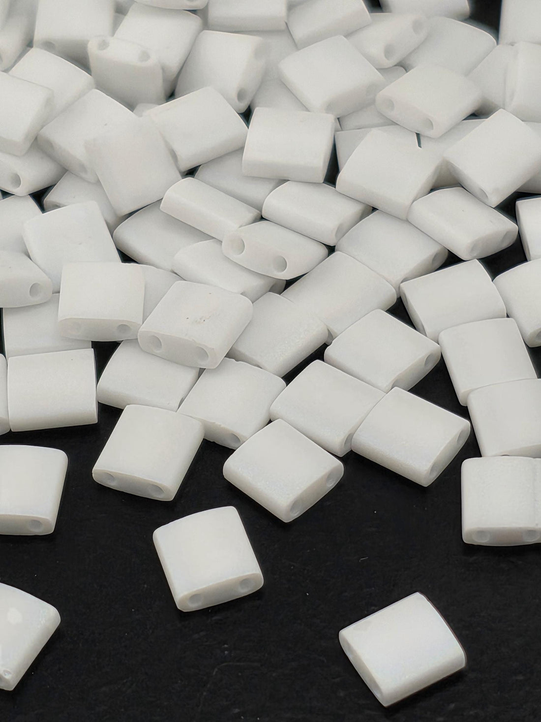 TL0402FR-Miyuki Tila Beads:White O/MA/R (7.5g pkg)