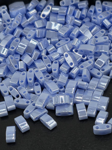 HTL0446-Miyuki Half-TIla Beads:Lt. Periwinkle O/L (7.5g pkg)