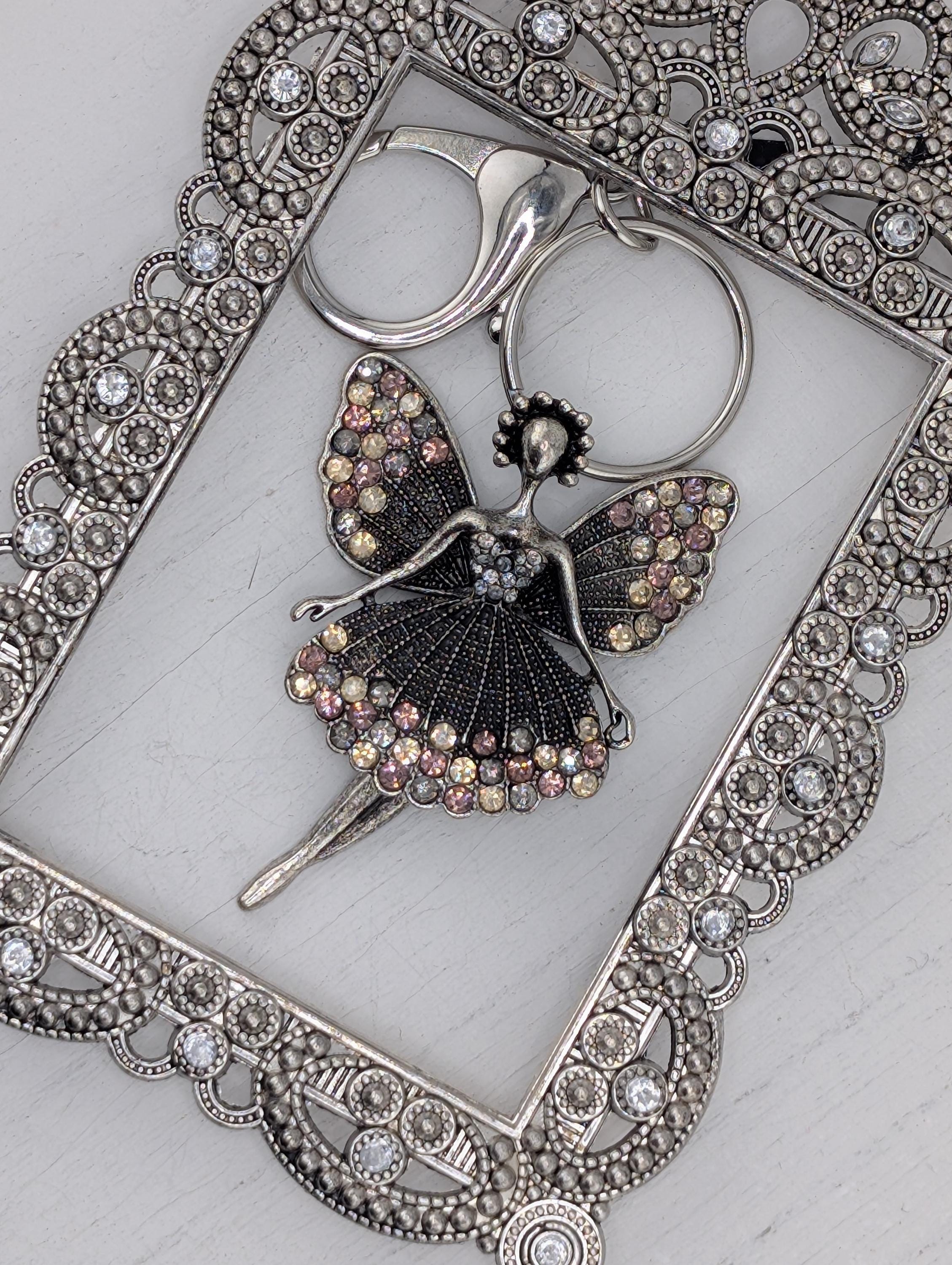 Dance Lover Silver Ballerina Pendant, Delicate Charm (Lightweight) | Bag Charm | Purse Accessory | Gift Idea