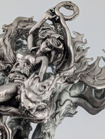 Sci-Fi Fantasy Character Silver Plated Goddess of Fire Charm (DIY Jewelry) | Beads for Jewelry Making | DIY Bracelet Earring Supply