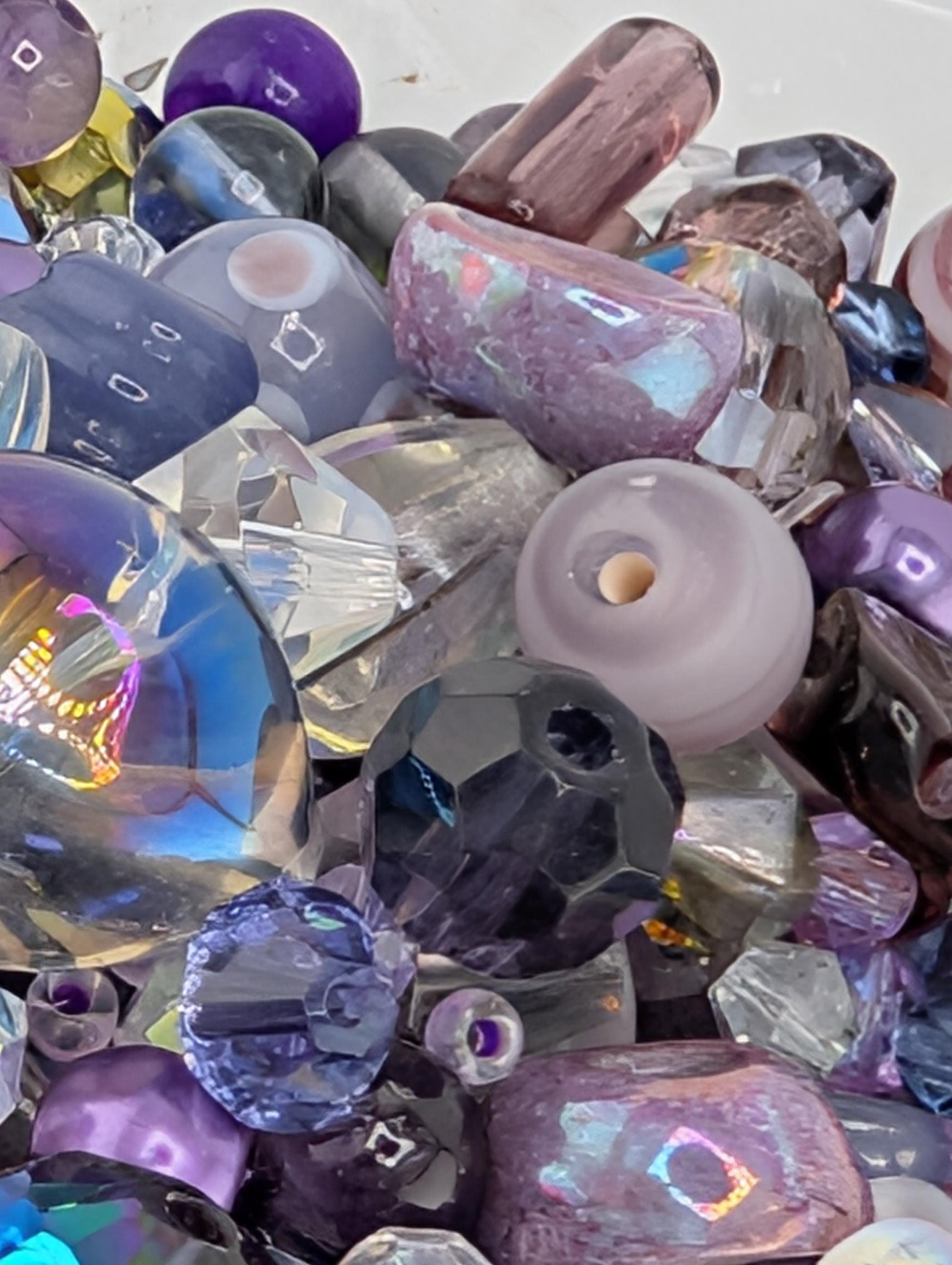 Exclusive "Plum Crazy" Bead Mix: Colorful DIY Jewelry Making Supplies (30g Pkg)