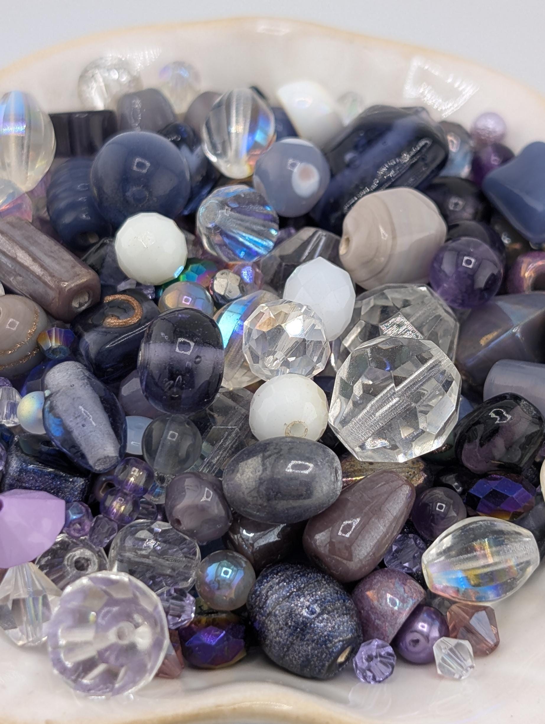 Exclusive "Plum Crazy" Bead Mix: Colorful DIY Jewelry Making Supplies (30g Pkg)