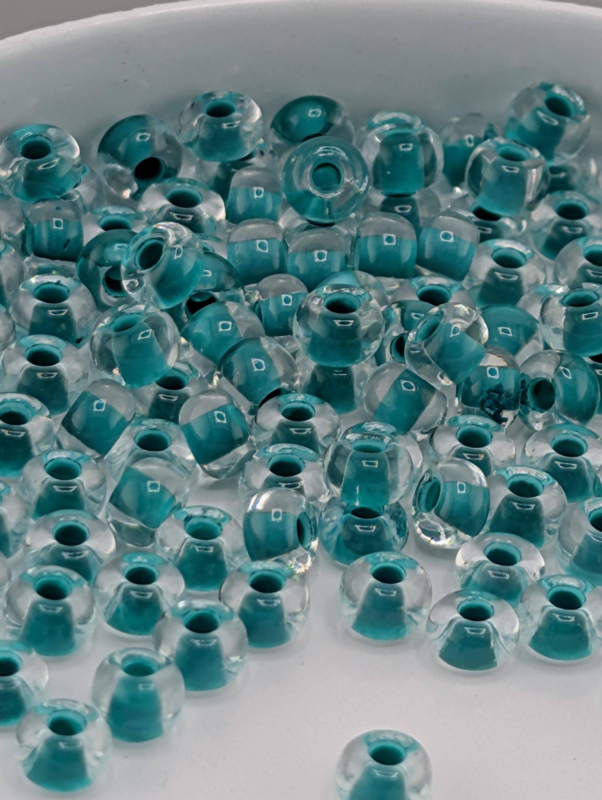 Preciosa-Ornela Glass Seed Beads: Terra-Intensive Lined - Size 6/0, 8 - 20g Tubes