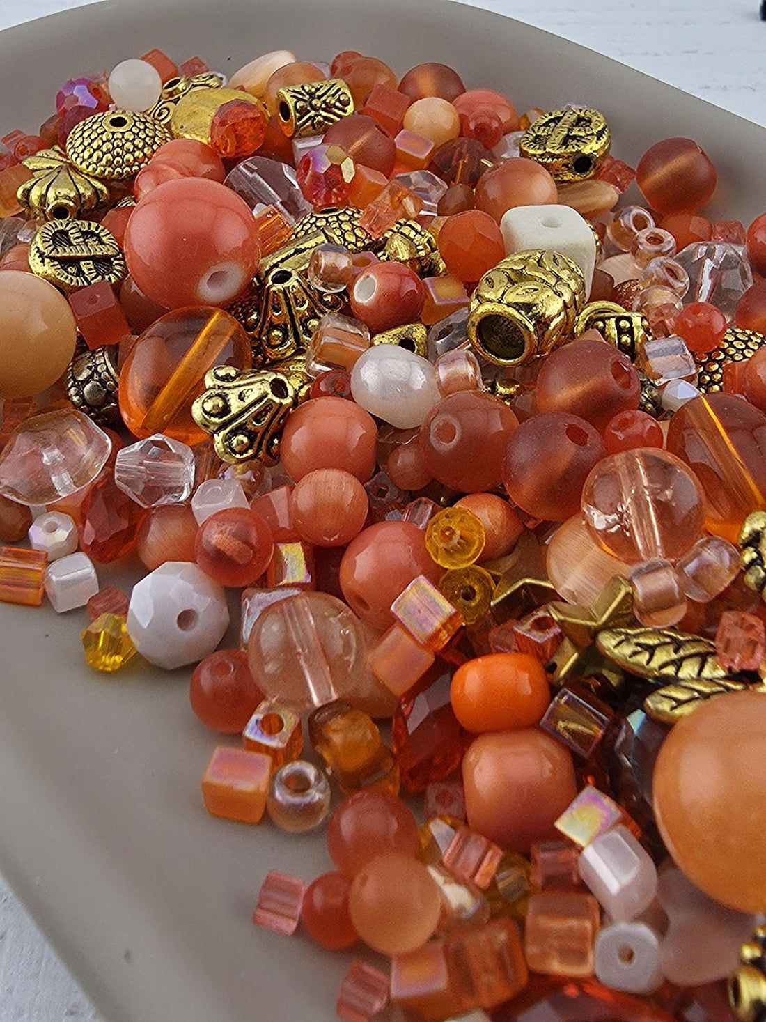 Learise Exclusive "Orange Cream" Glass Bead Soup Mix (56g Pkg)