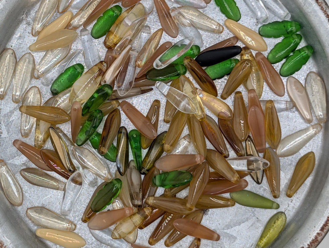 Czech Dagger Mix Earth Tones (25 pcs) 10g