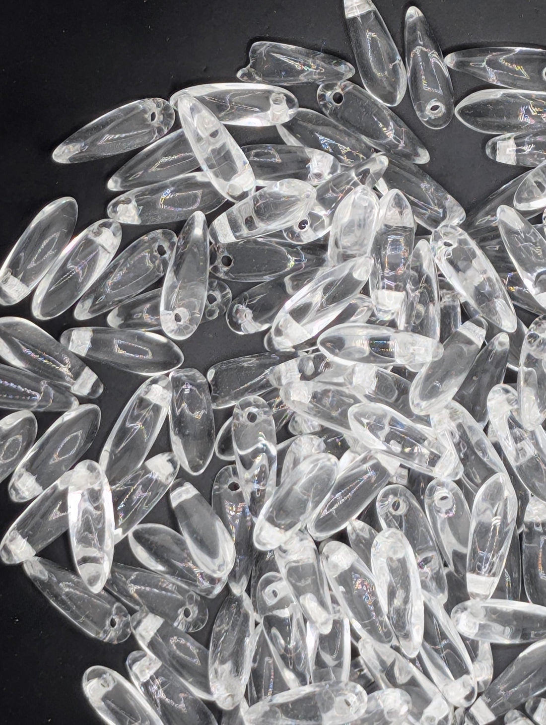 10mm Czech Glass Dagger 10g (approx 30 pcs)