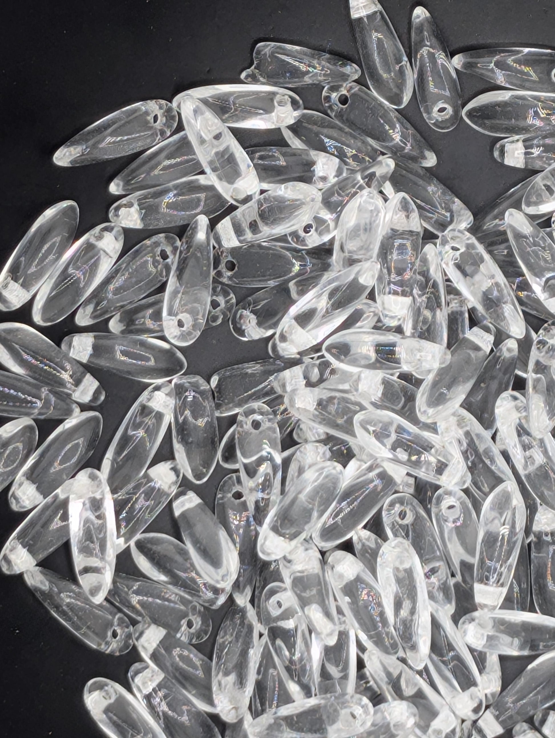 10mm Czech Glass Dagger 10g (approx 30 pcs)