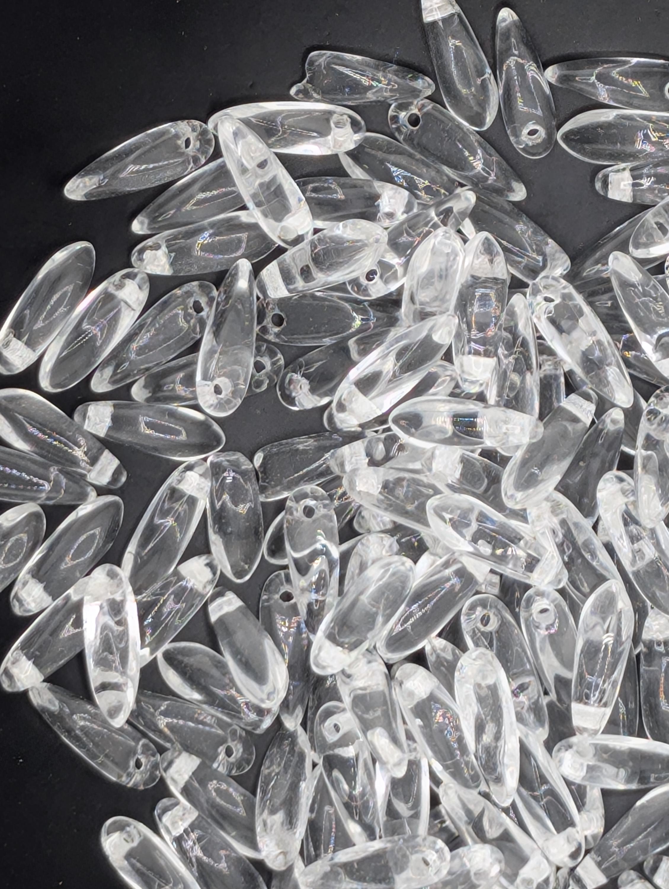 10mm Czech Glass Dagger 10g (approx 30 pcs)