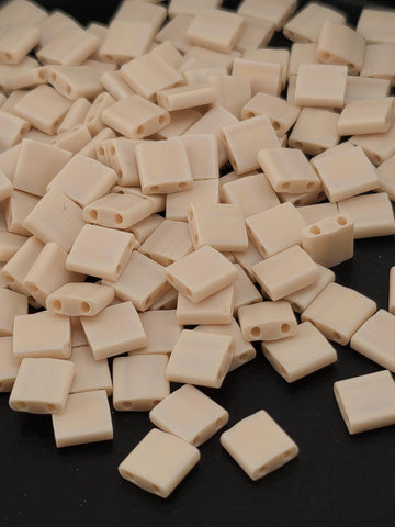 TL0493FR-Miyuki Tila Beads:Dark Flesh O/MA/R (7.5g pkg)