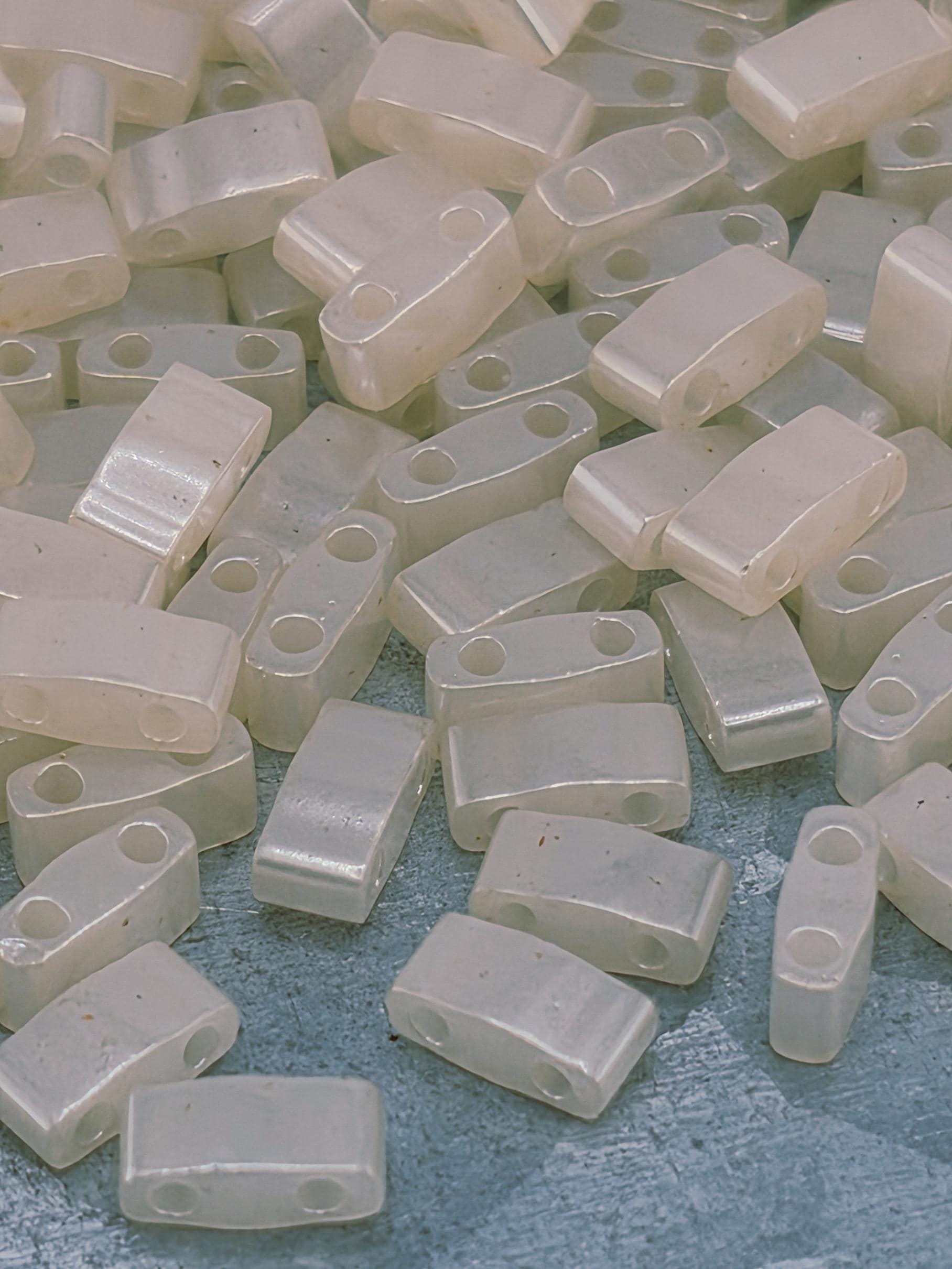 HTL2365-Miyuki Half-TIla Beads:Coconut Cream C (7.5g pkg)