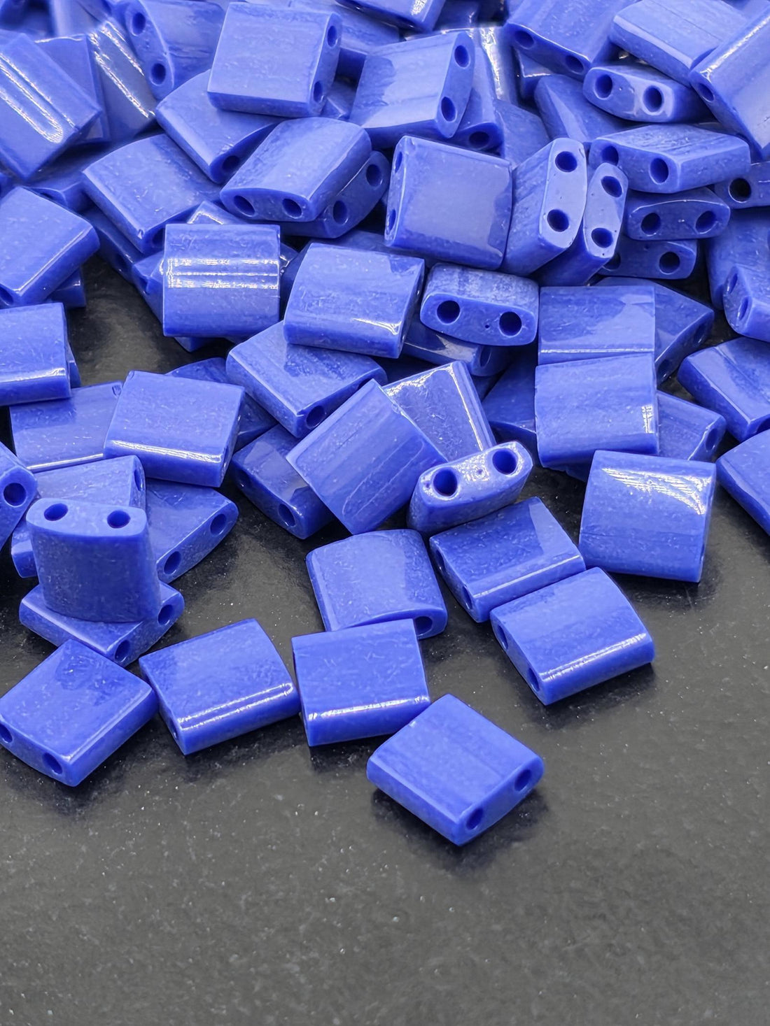 TL0414-Miyuki Quarter Tila Beads:Cobalt Blue O (7.5g pkg)