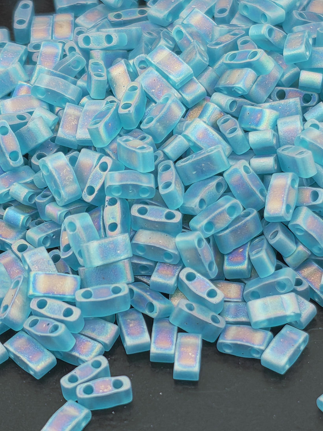 HTL2405FR-Miyuki Half-TIla Beads:Dark Teal T/MAIR (7.5g pkg)